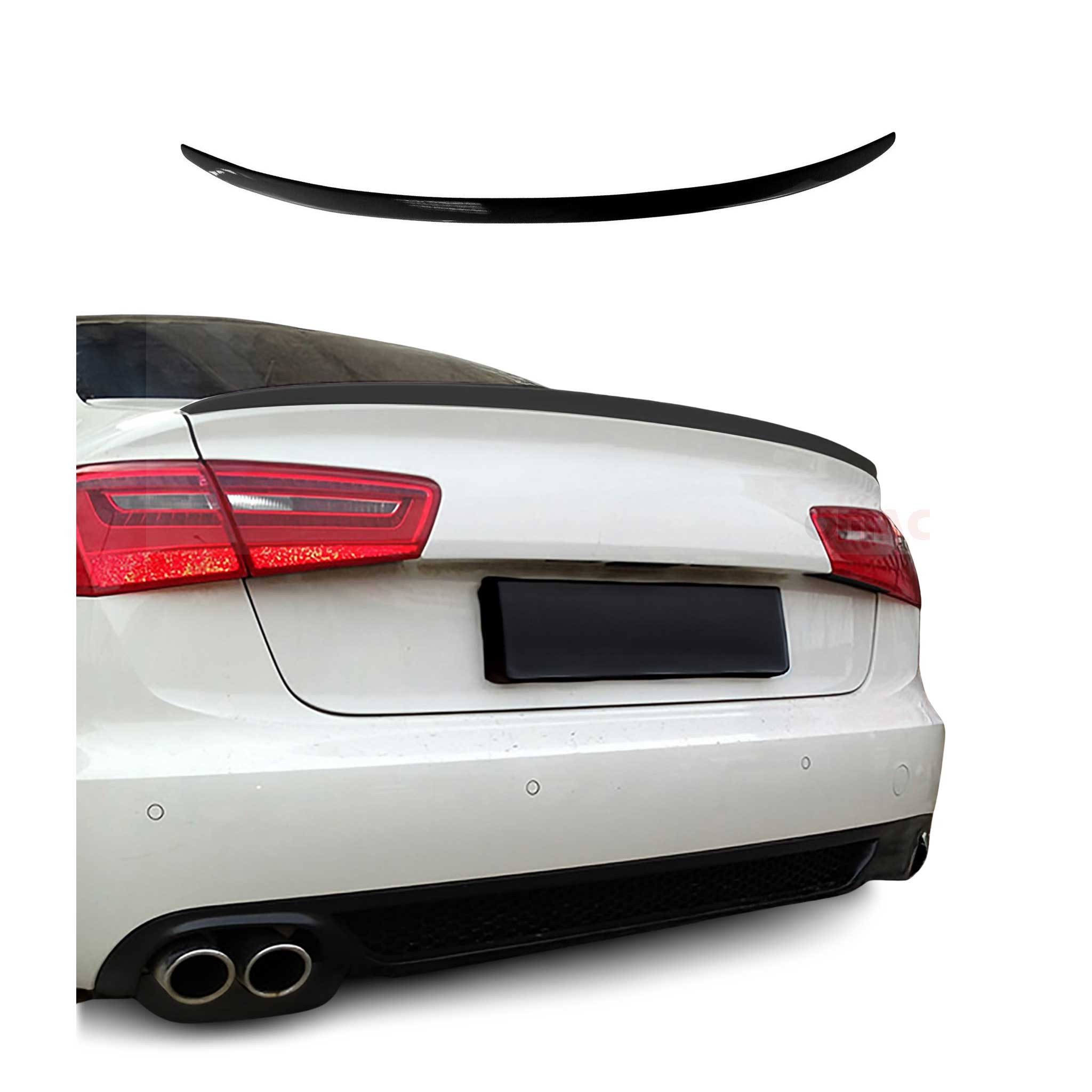 OMAC Heckstoßstange Heckspoiler Heckflügel für Audi A6 Limo C7 2011-2018 Farbe LY9B ABS, 1-St.