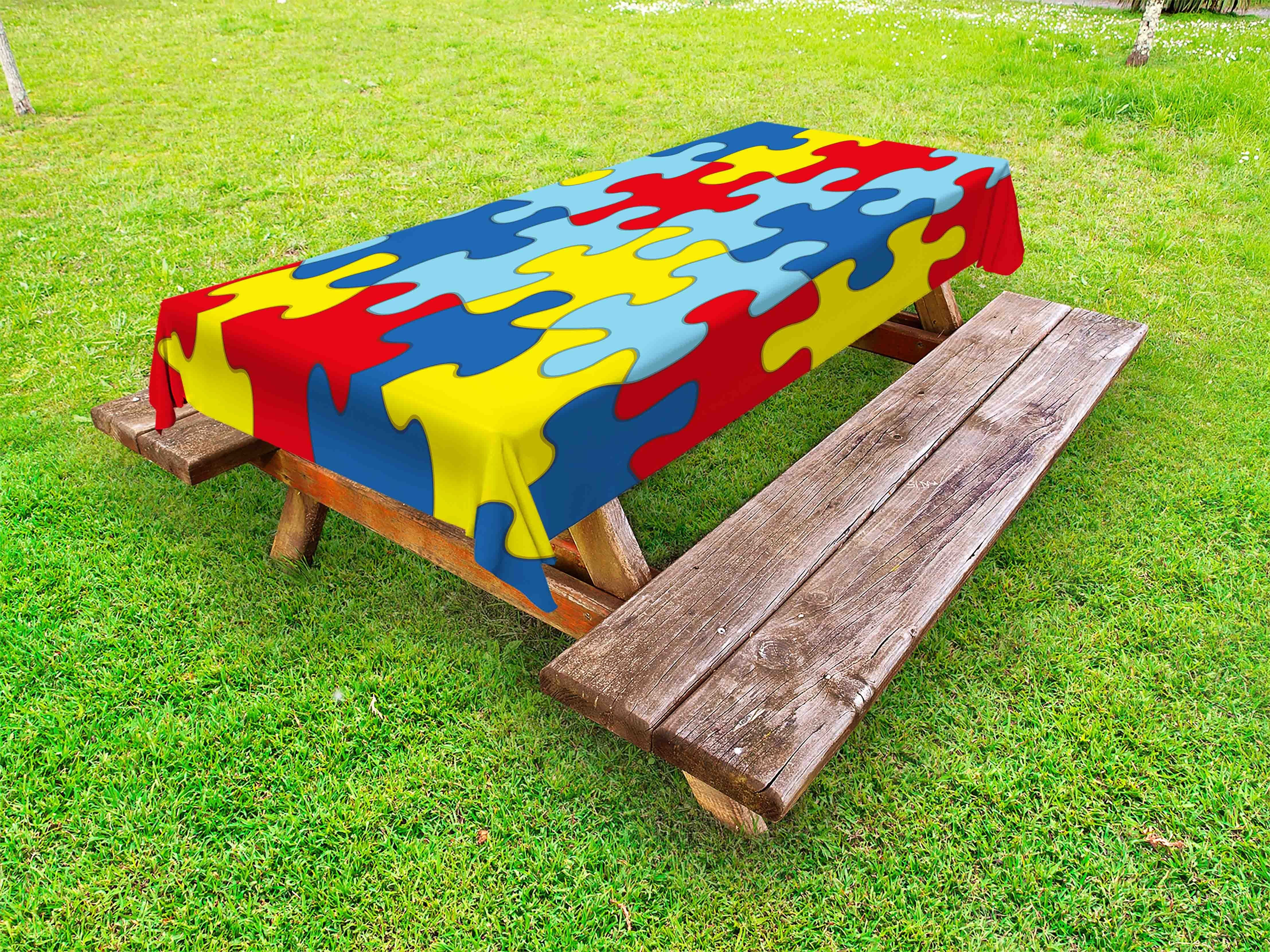 Tischdecke waschbare Abakuhaus Disorder Picknick-Tischdecke, Design dekorative Symbolisierung Autismus