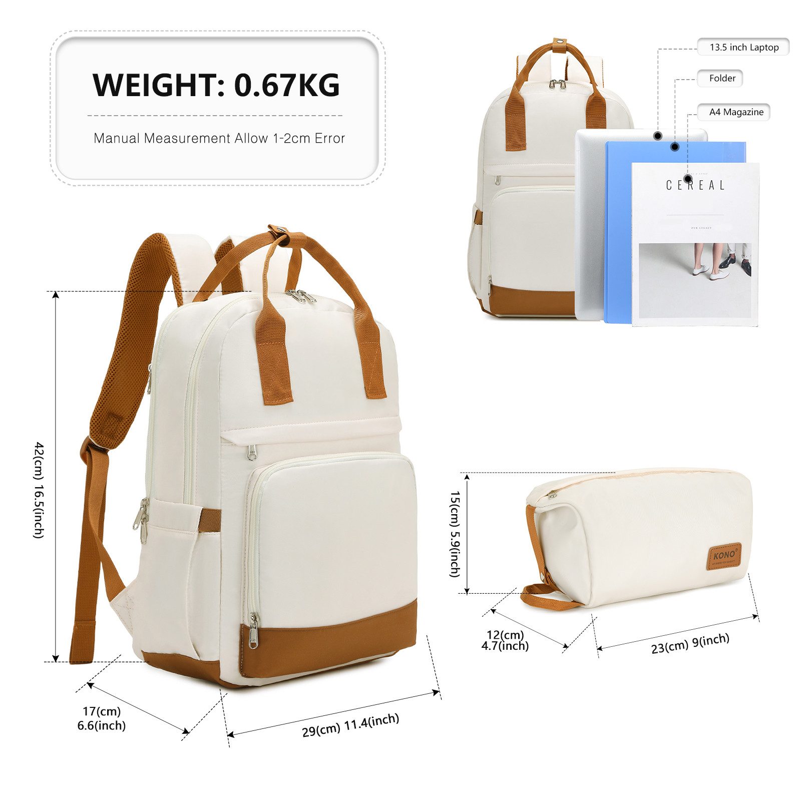 KONO Trolley Handgepäck Koffer Reisekoffer von günstig online kaufen