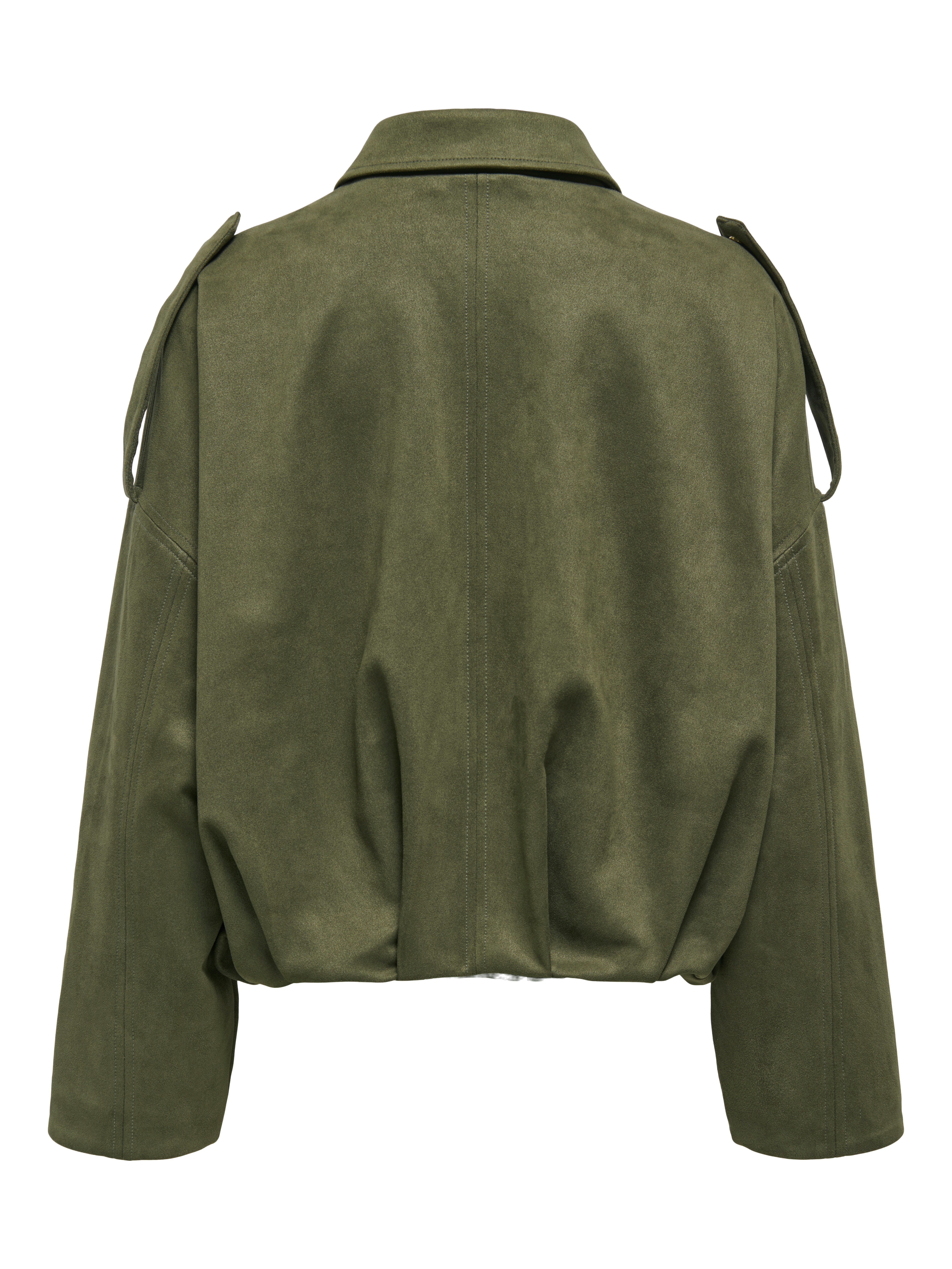 ONLY Blouson ONLMOON-STINA FAUX SUEDE BOMBER PNT NOOS Materialmix, Wildlederimitat