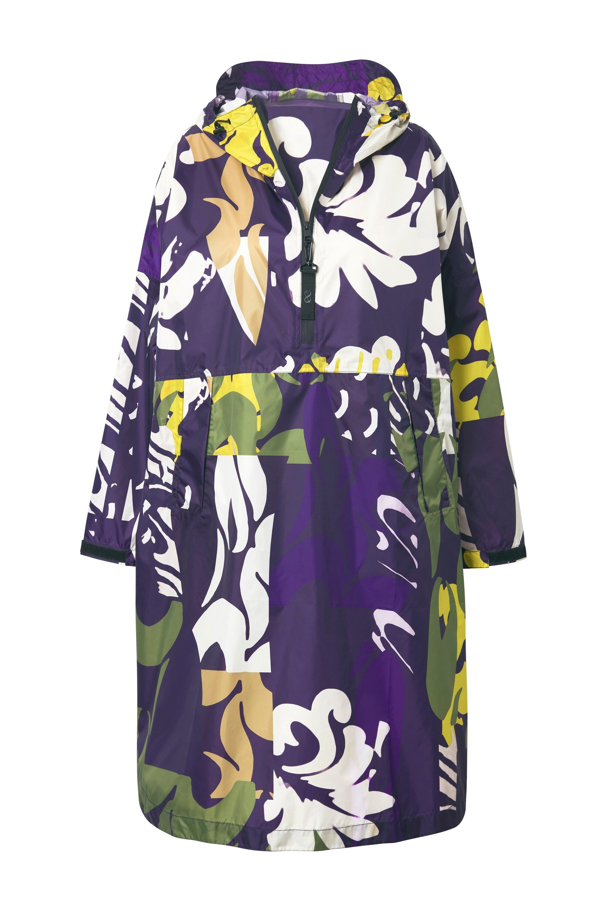 Funktionsjacke Funktions-Regencape Unisex Print Kapuze