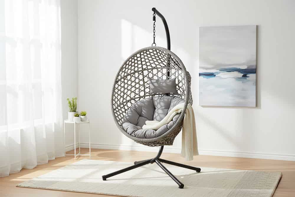 riess-ambiente Hängesessel VOGUE hellgrau - Hängestuhl günstig online kaufen