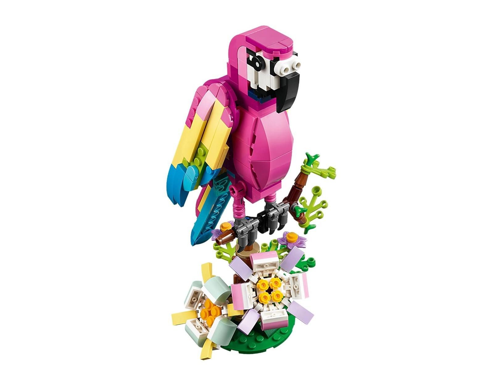 LEGO® LEGO® Creator 3in1 31144 Exotischer pinkfarbener Papagei Konstruktionsspielsteine, (253 St) – Bild 4 von 5