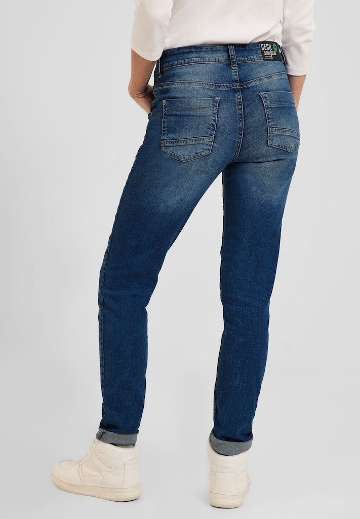 Toronto / Jeans Style Cecil Da.Jeans Mid / Bequeme NOS Cecil Blue