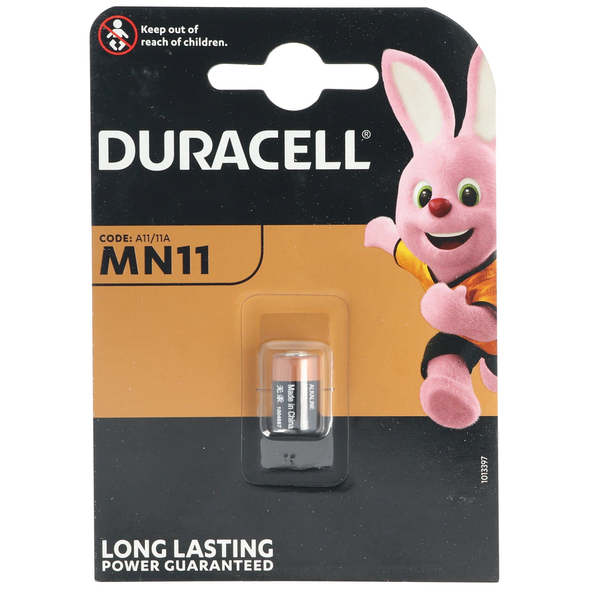 Duracell Duracell MN11 Alkaline Batterie 6 Volt, Abmessungen 16 x 10 mm Batterie, (6,0 V)