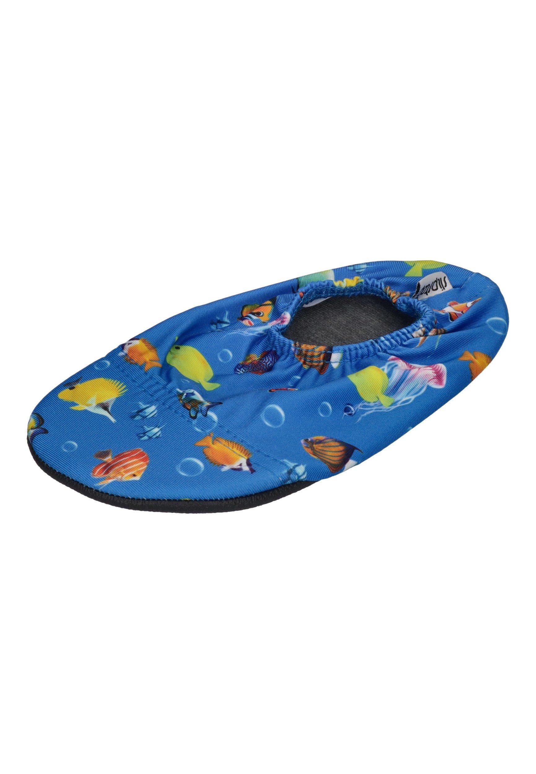 Slipstop Nemo Badeschuh Fische blau