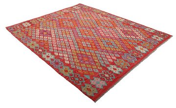 Orientteppich Kelim Afghan 183x238 Handgewebter Orientteppich, Nain Trading, rechteckig, Höhe: 3 mm