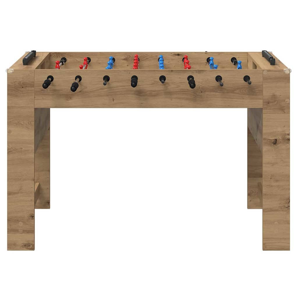 vidaXL Kickertisch Tischfußballtisch Artisan-Eiche 125 x 60,5 x 80 cm (1-tlg)