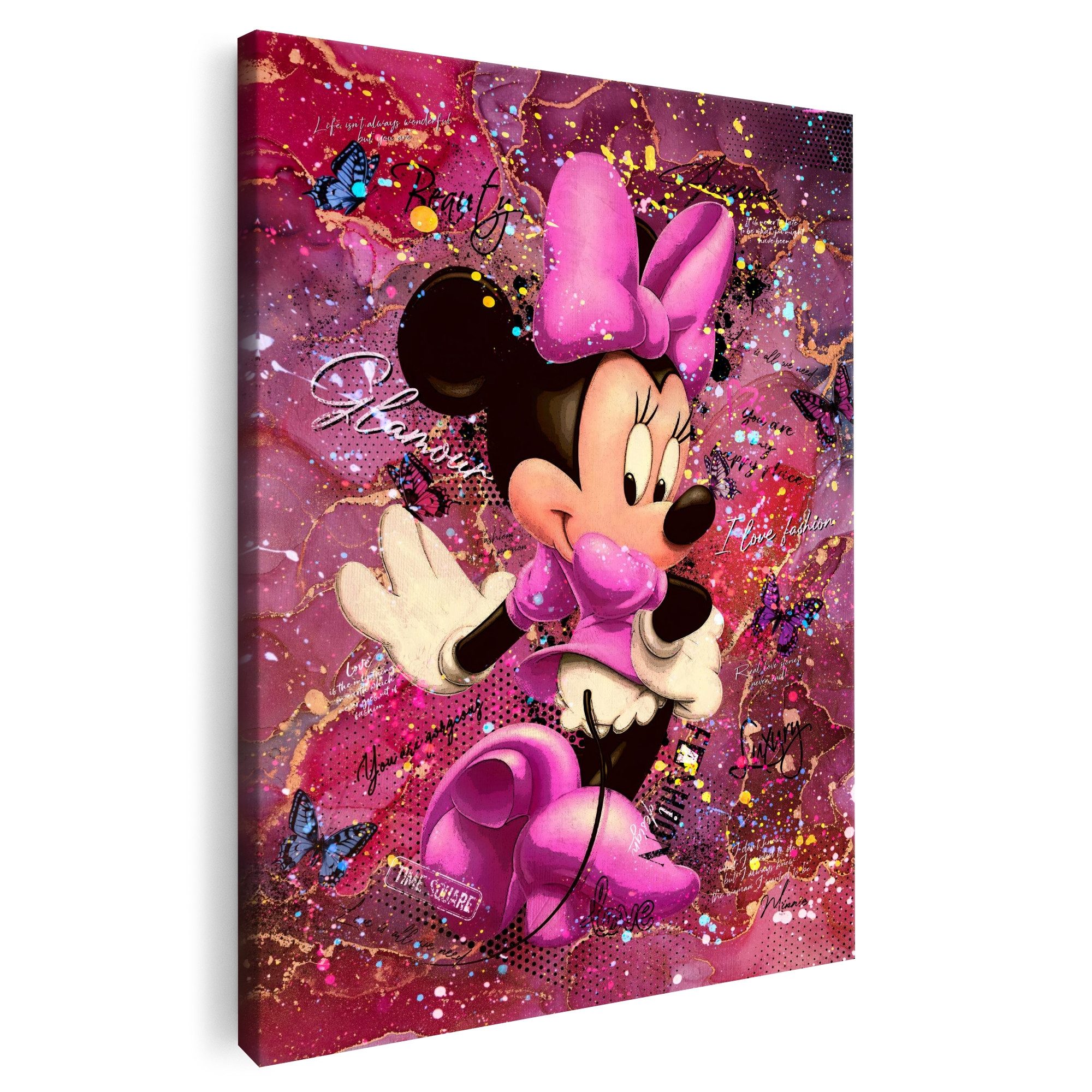 Artmazing Leinwandbild Glamour Mouse, Glamour Mouse, gesp. auf FSC Echtholz-Keilrahmen, in versch. Größen