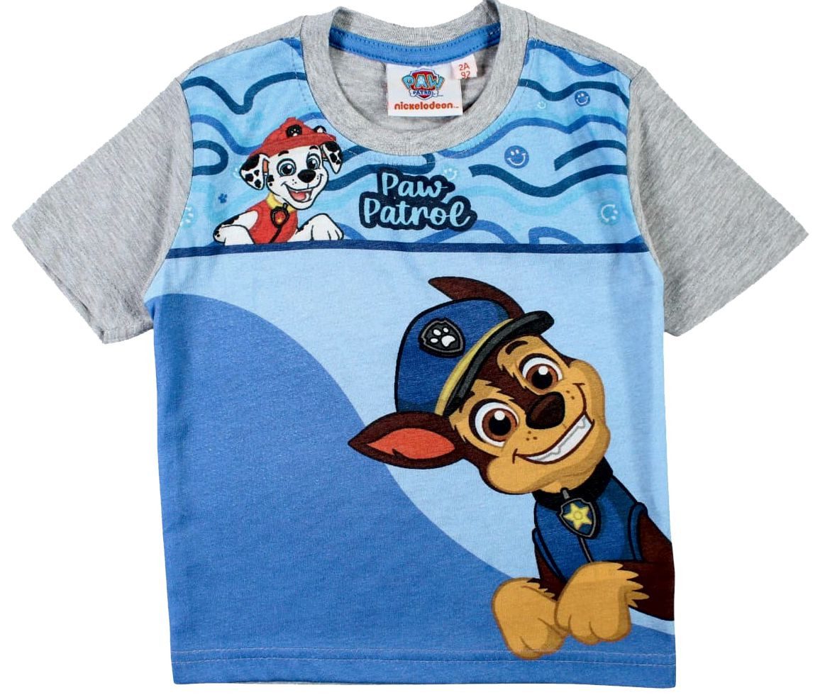 PAW PATROL T-Shirt PAW PATROL Jungen T-Shirt Blau 2 3 4 5 6Jahre