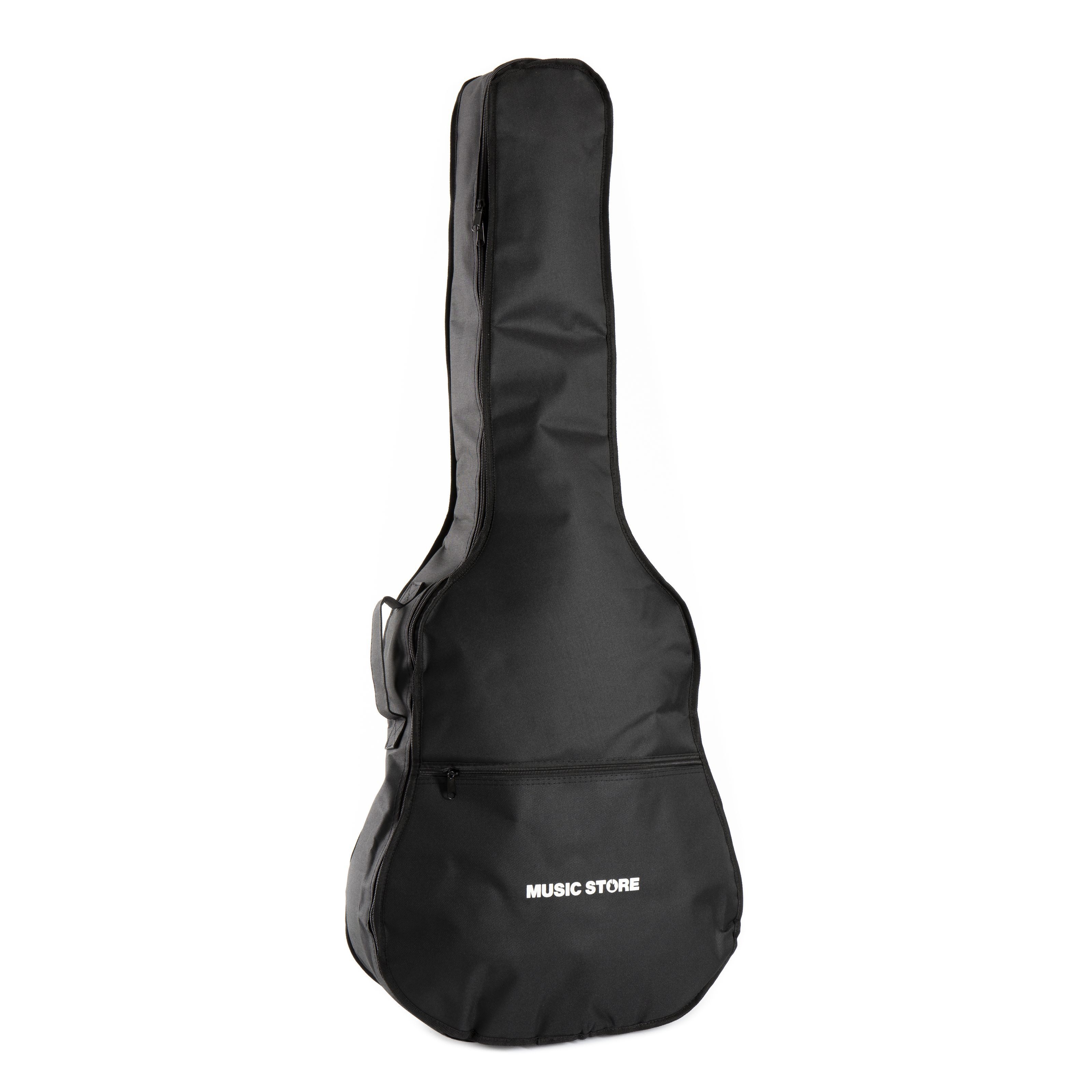 MUSIC STORE Gitarrentasche (Gigbag für Westerngitarre Eco+ Robuste Gitarrentasche Zubehörfach 5mm Polsterung Wasserabweisender Nylonüberzug, Gitarrenkoffer und Gitarrentaschen, Gitarrentasche Westerngitarre), Gigbag für Westerngitarre, Robuste Gitarrentas