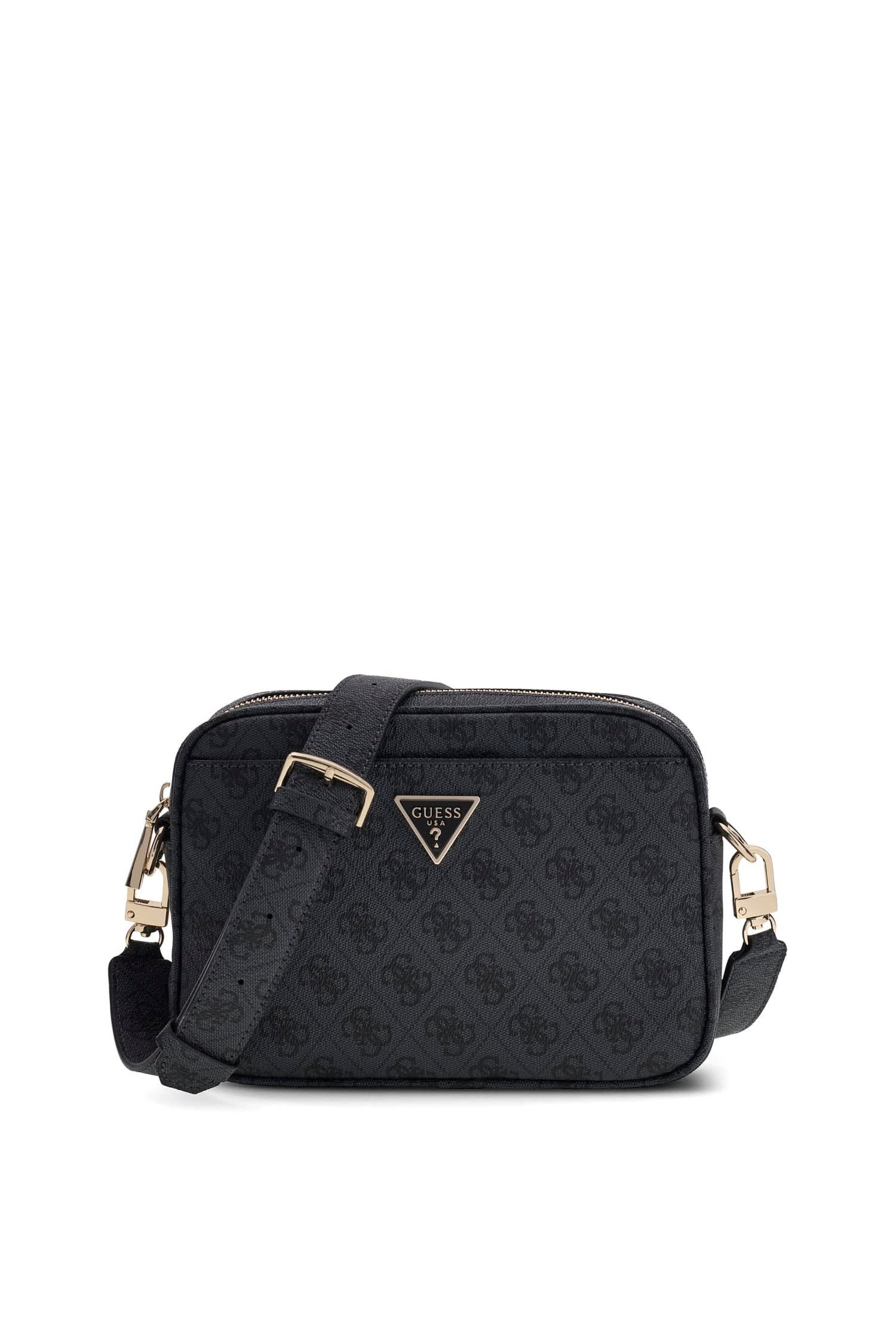Guess Umhängetasche MERIDIAN II CAMERA BAG, Damen Umhängetasche, Schultertasche mit Logoprint