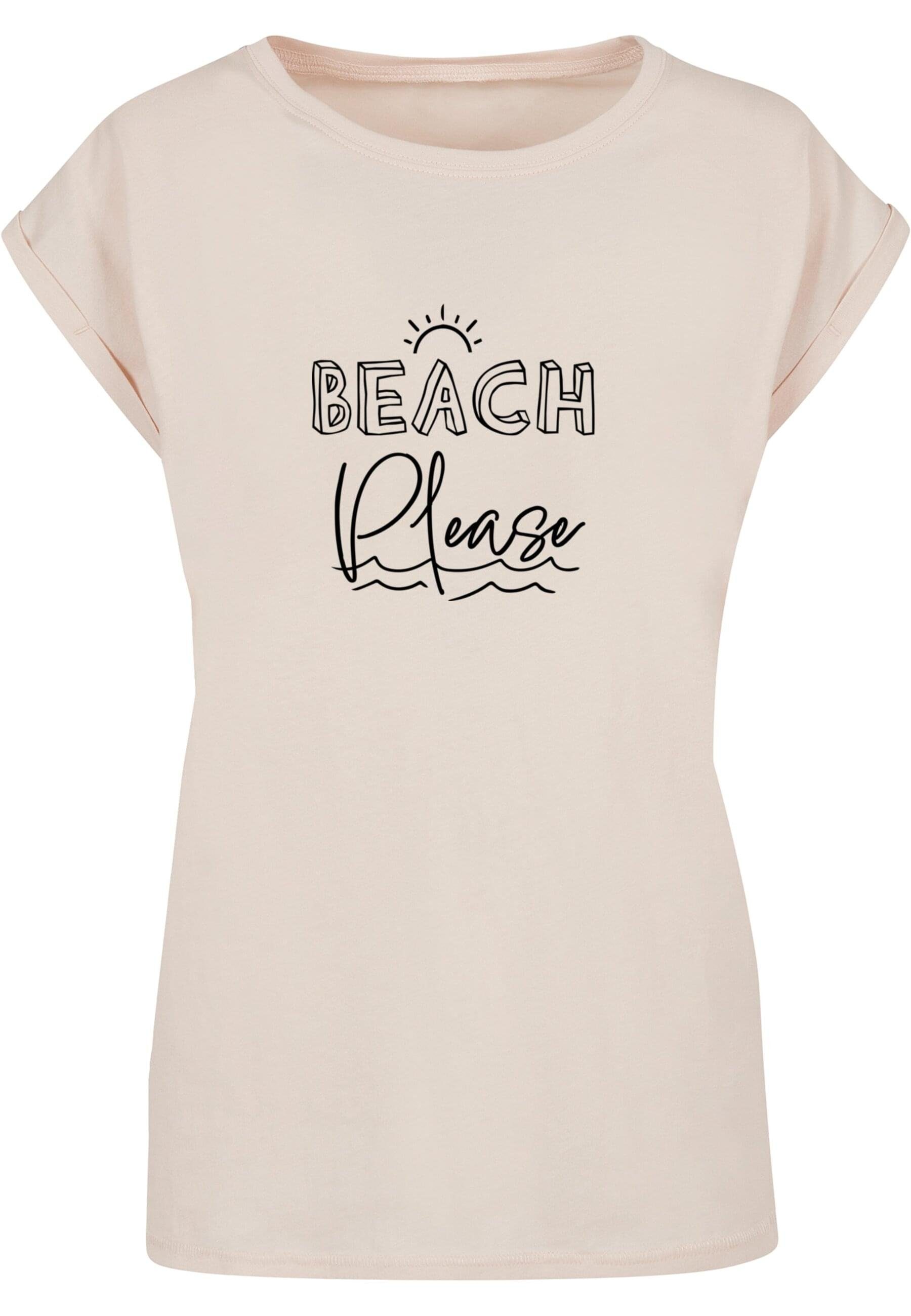 Ladies Beach Extended Merchcode T-Shirt Shoulder Damen Please (1-tlg) Tee