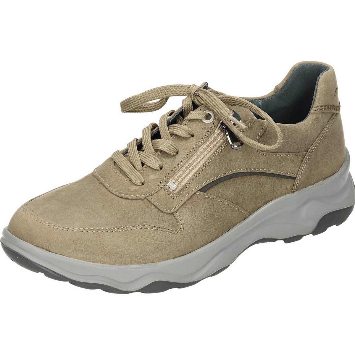 Freizeit Schnürer für Herren in taupe Sneaker