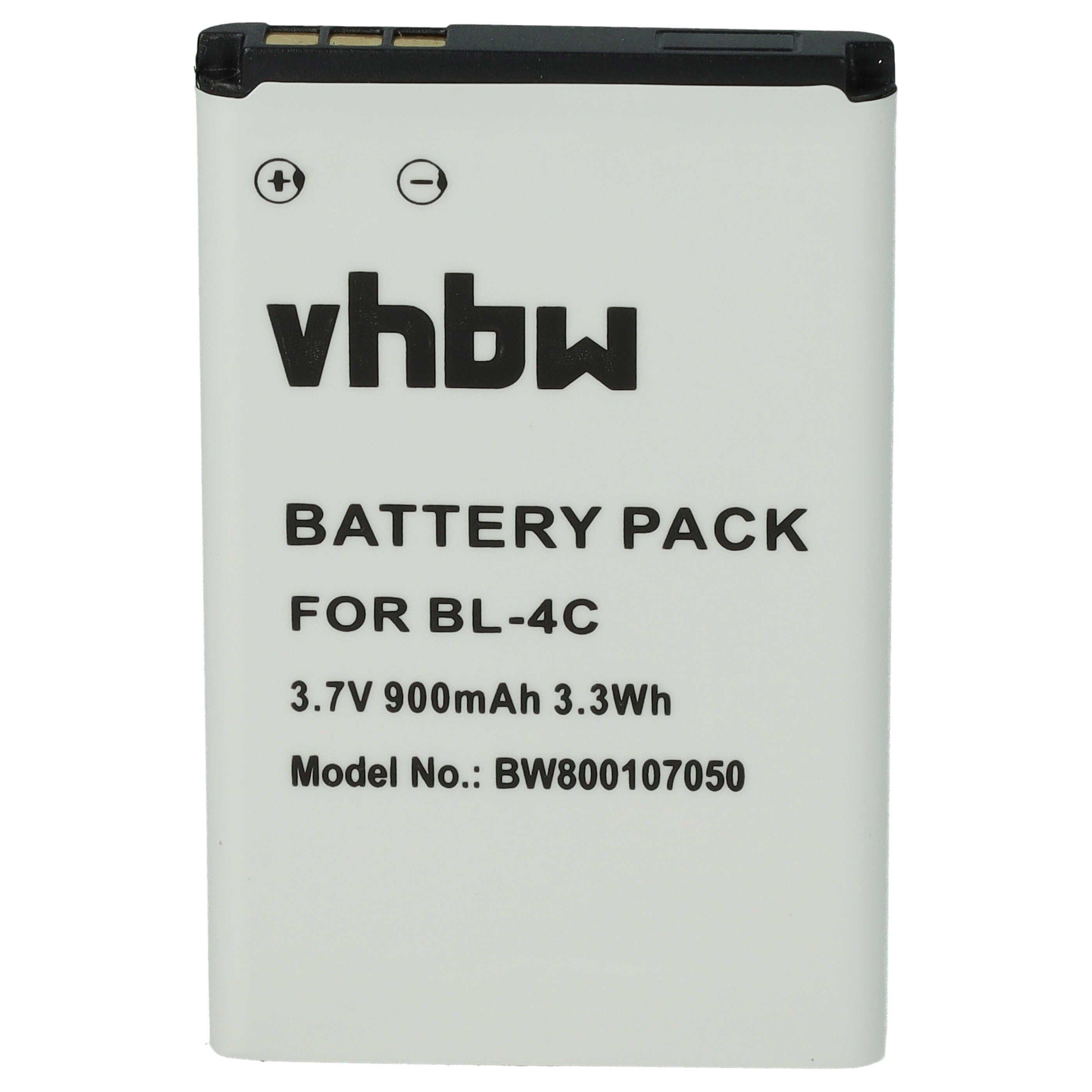 vhbw kompatibel mit Binatone BB 300 Smartphone-Akku Li-Ion 900 mAh (3,7 V)