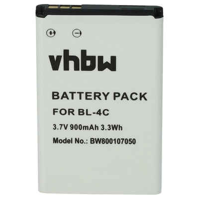 vhbw kompatibel mit TipTel Ergophone 6220, 6122, 6224, 6021, 6222, 6120 Smartphone-Akku Li-Ion 900 mAh (3,7 V)