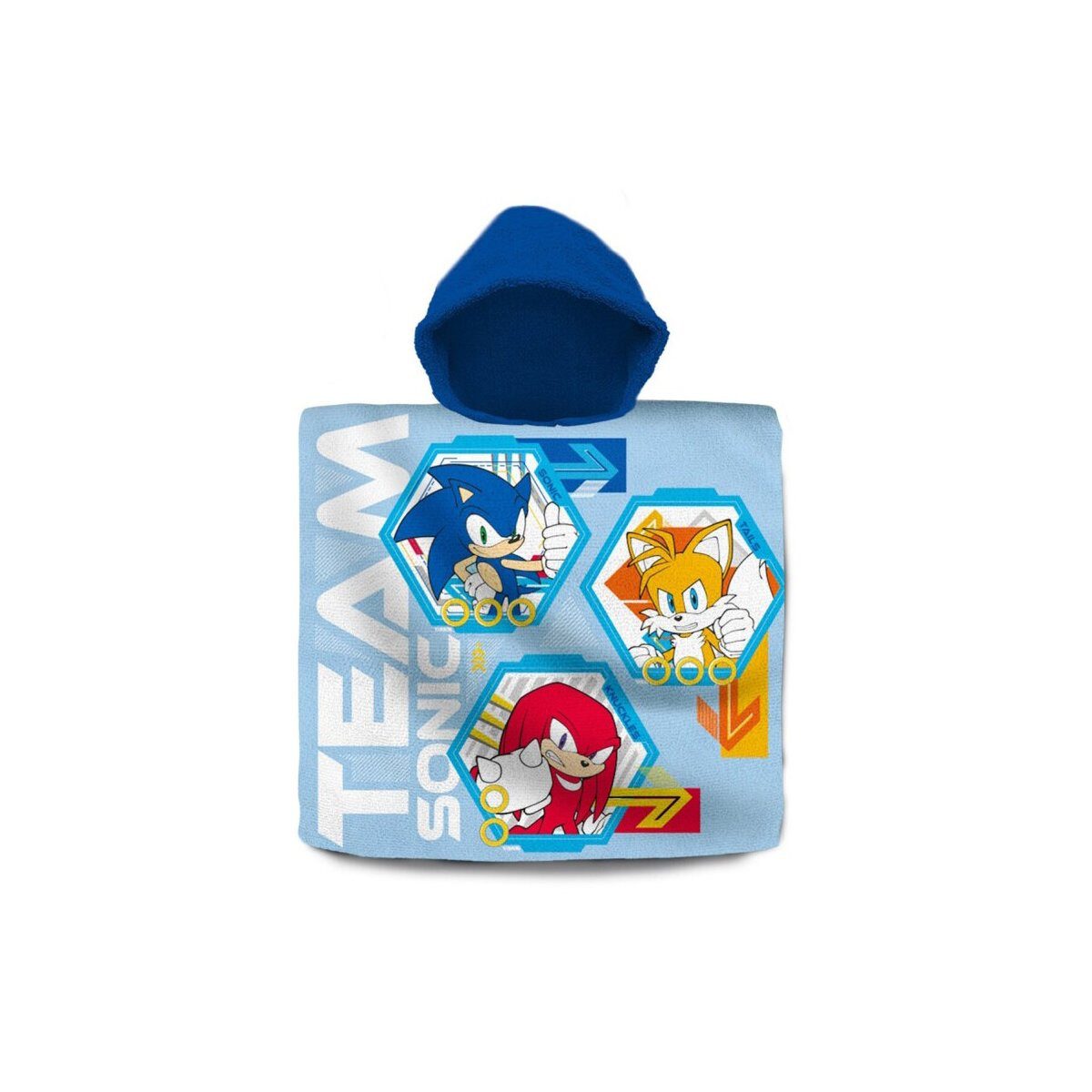Poncho Team Sonic the Hedgehog Poncho-Strandtuch 60×120 cm