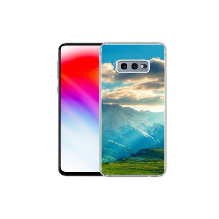 MuchoWow Handyhülle Alpen - Sonne - Natur Phone Case Handyhülle Samsung Galaxy S10e Silikon Schutzhülle VZ10893