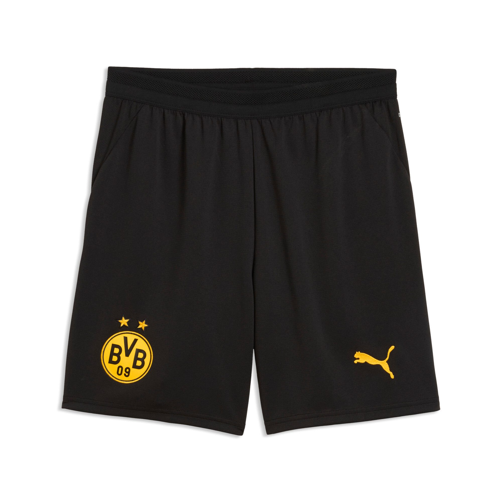 PUMA Trainingsshorts BVB SHORTS REPLICA Regular Fit, für Fußball, sportlicher Stil, atmungsaktives Material