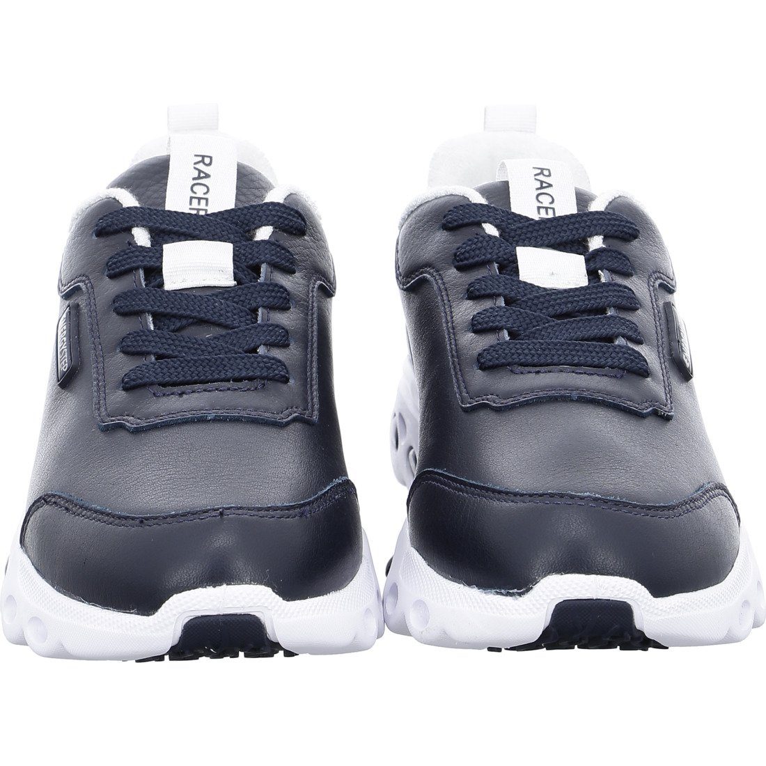 Sneaker Leder Damen Schuhe, Ara Ara blau Sneaker Racer 045373 -