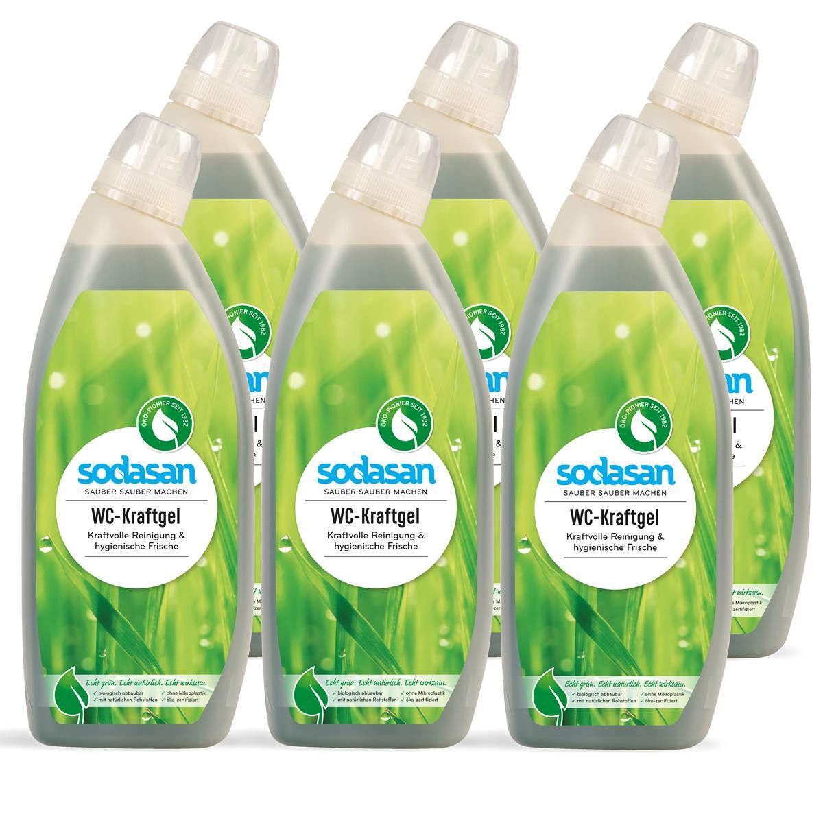 Sodasan WC-Kraftgel 0,75L (6er Pack) WC-Reiniger