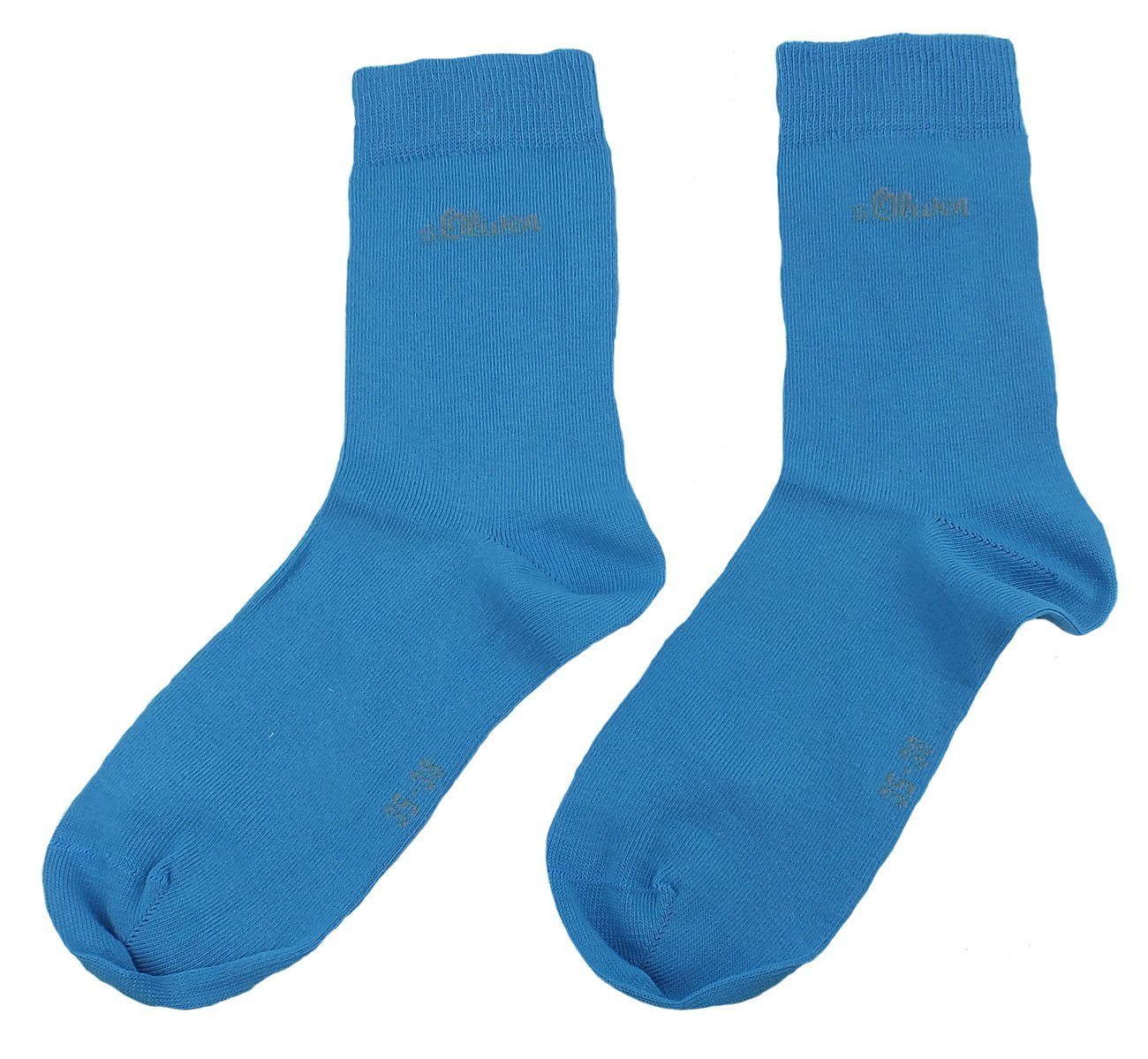 s.Oliver Langsocken s.Oliver Socks (Packung, Freizeitsocken Unisex Socken 2 Baumwolle Paar) 2-Paar, Damen Herren