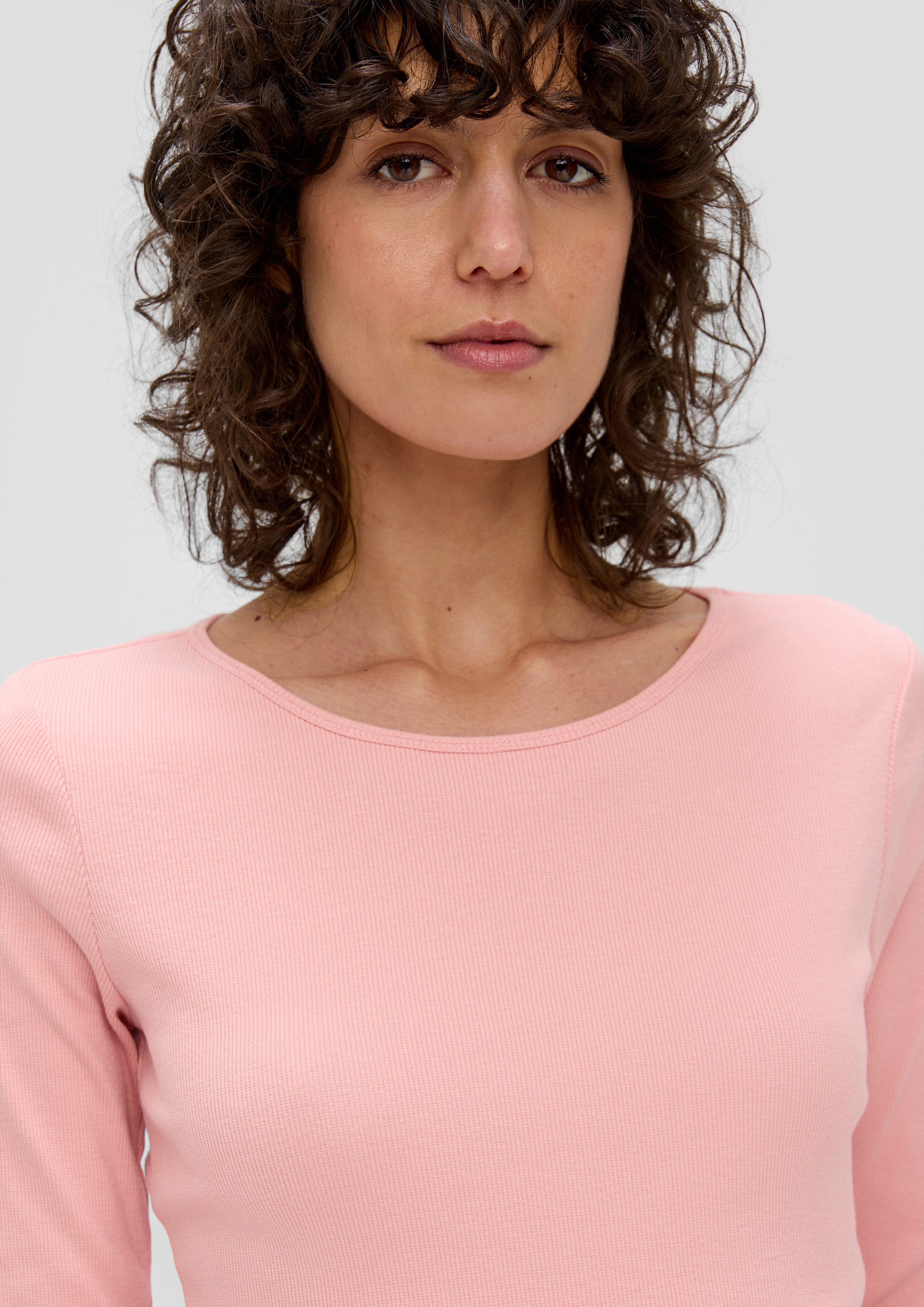 s.Oliver 3/4-Arm-Shirt 3/4-Ärmel-Shirt mit Rollsaum günstig online kaufen