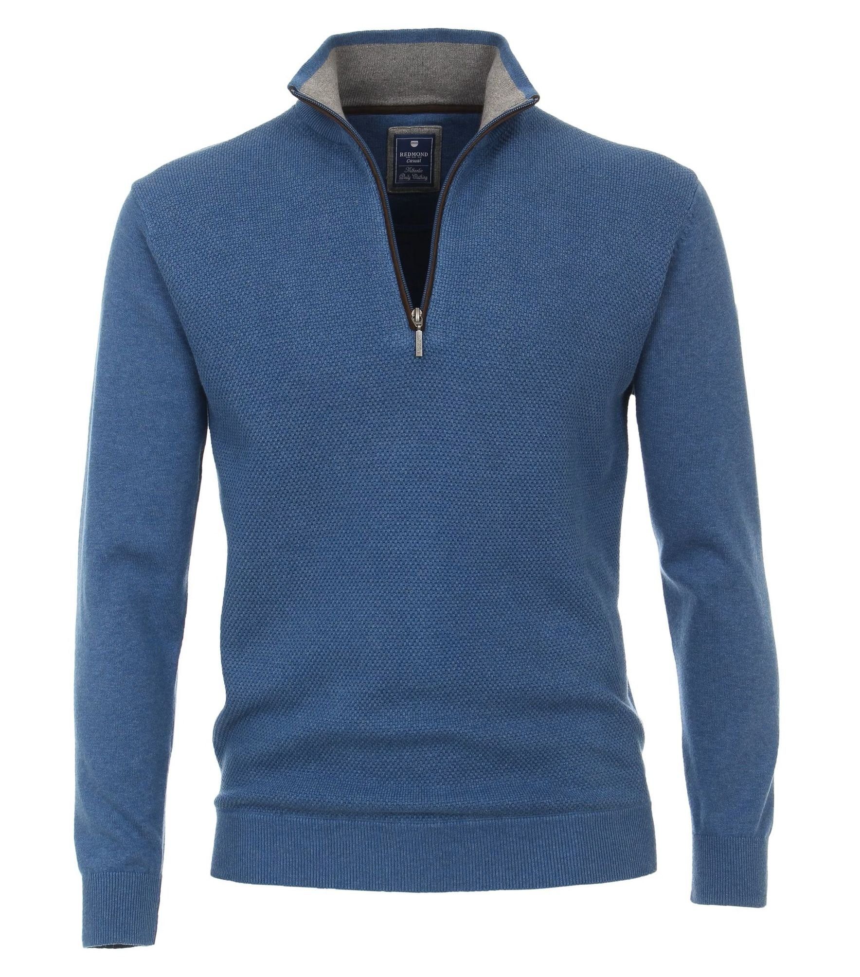 Redmond Sweatshirt Reißverschluss Blau(14) Troyer