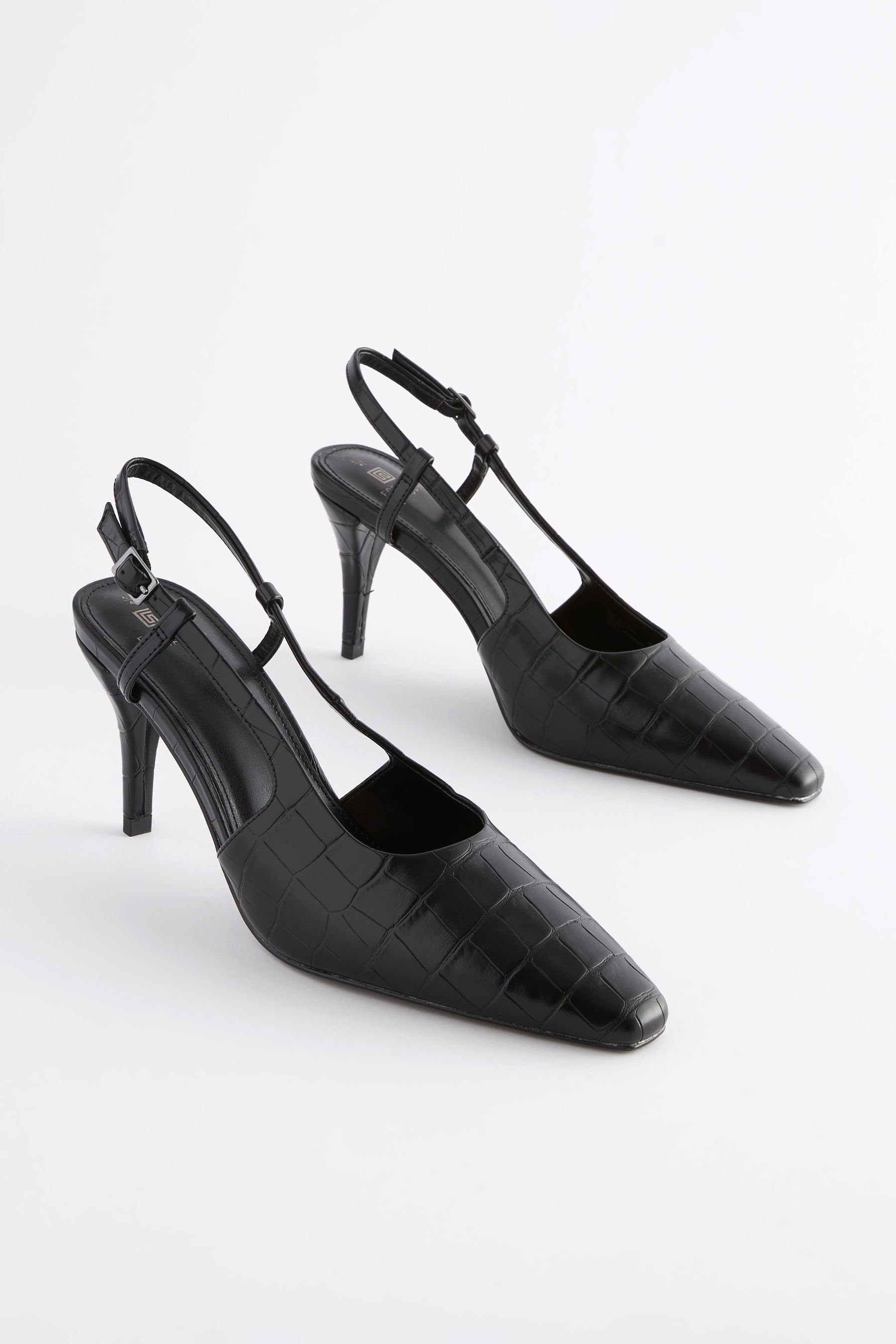 Next Forever Comfort® Hohe Slingback-Schuhe (1-tlg) Slingpumps Black