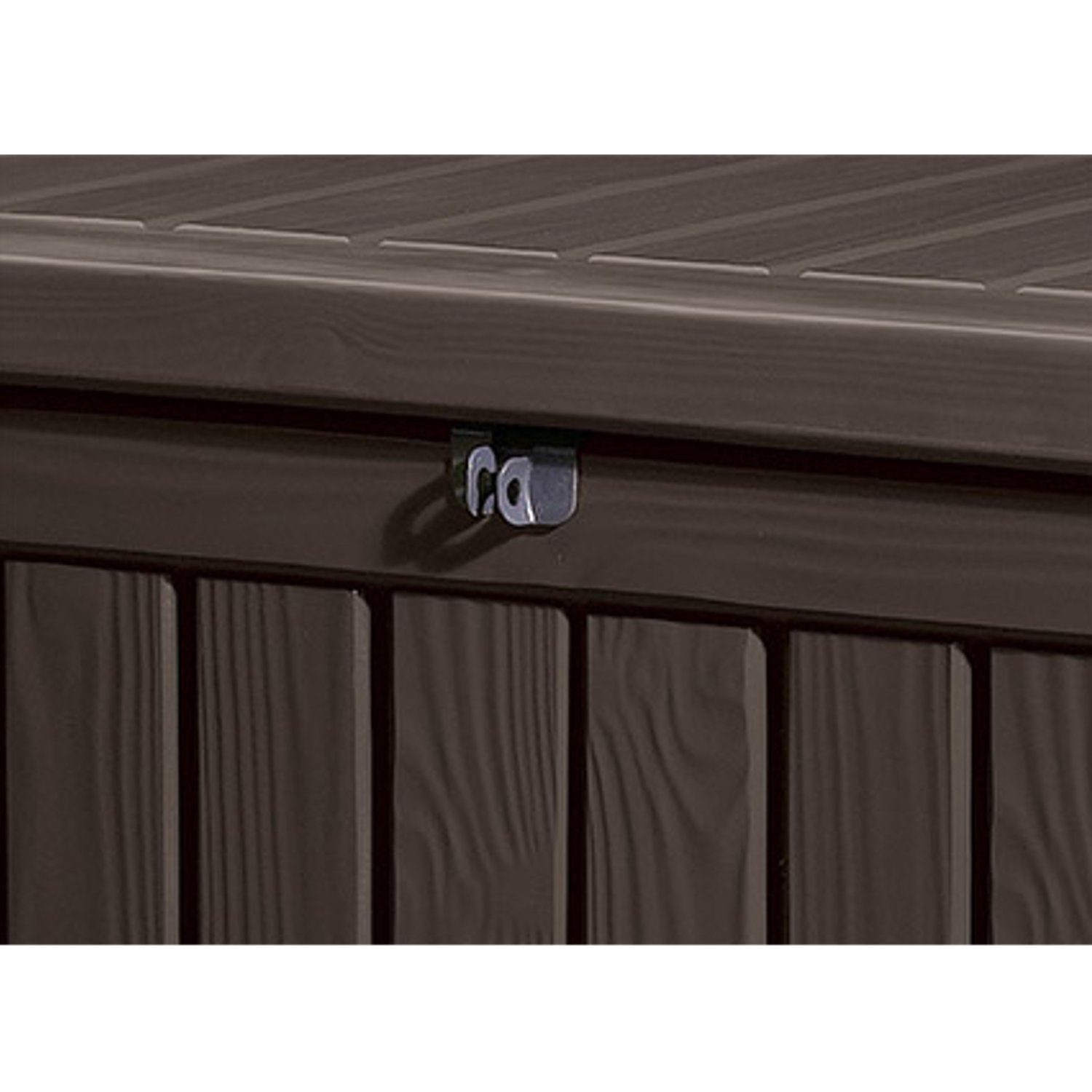 Gartenbox Rockwood, 570 Liter; Sitzfunktion für 2 Erwachsene; Integr. Gasdruckfeder; mit Schloß verschließbar