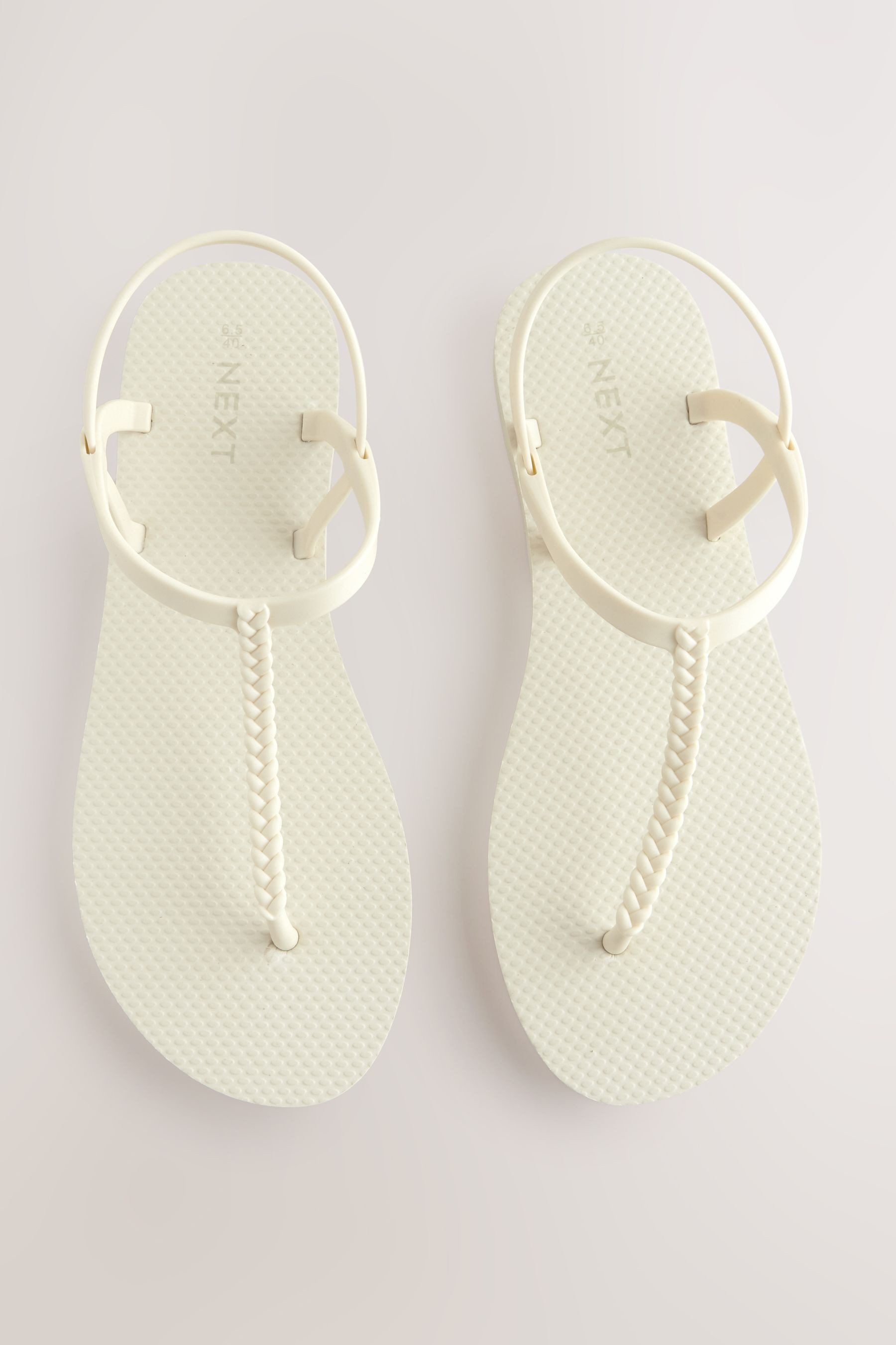 Next Geflochtene Zehentrenner-Sandalette für den Strand günstig online kaufen