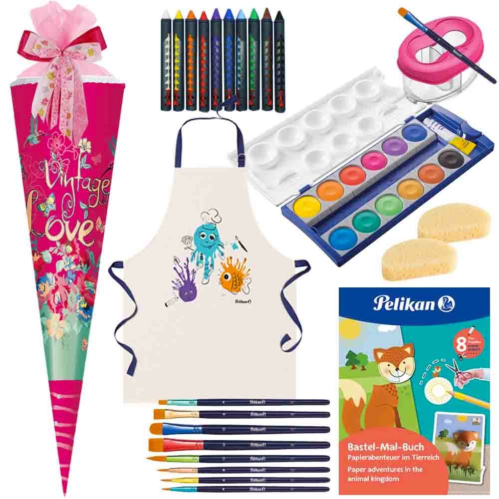 Herlitz Schultüte 85 cm gefüllt 2025 Mädchen Vintage Love
