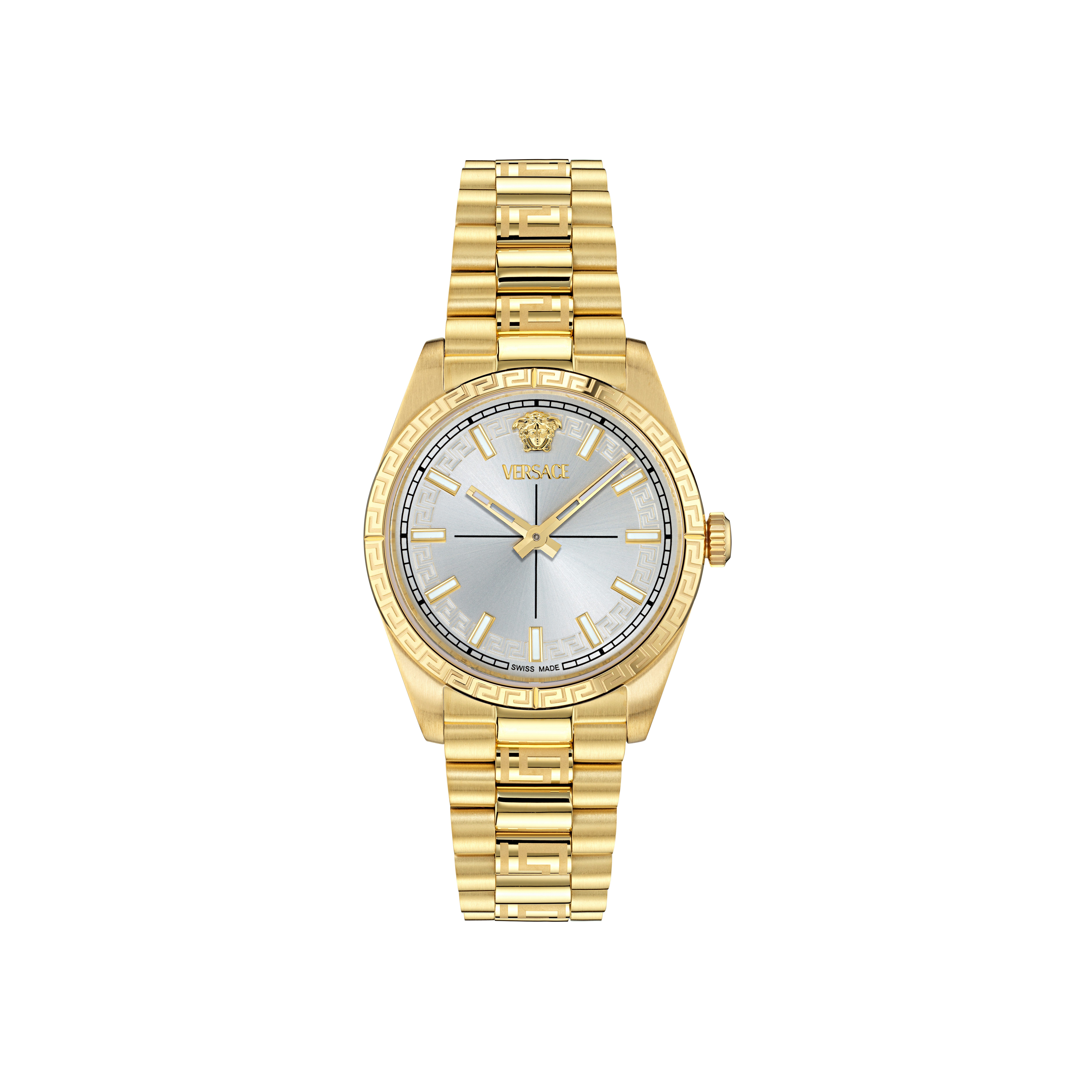 Versace Quarzuhr MILLENYIUM LADY VE0E00925, Armbanduhr, Damenuhr, Swiss Made, Edelstahlarmband, analog