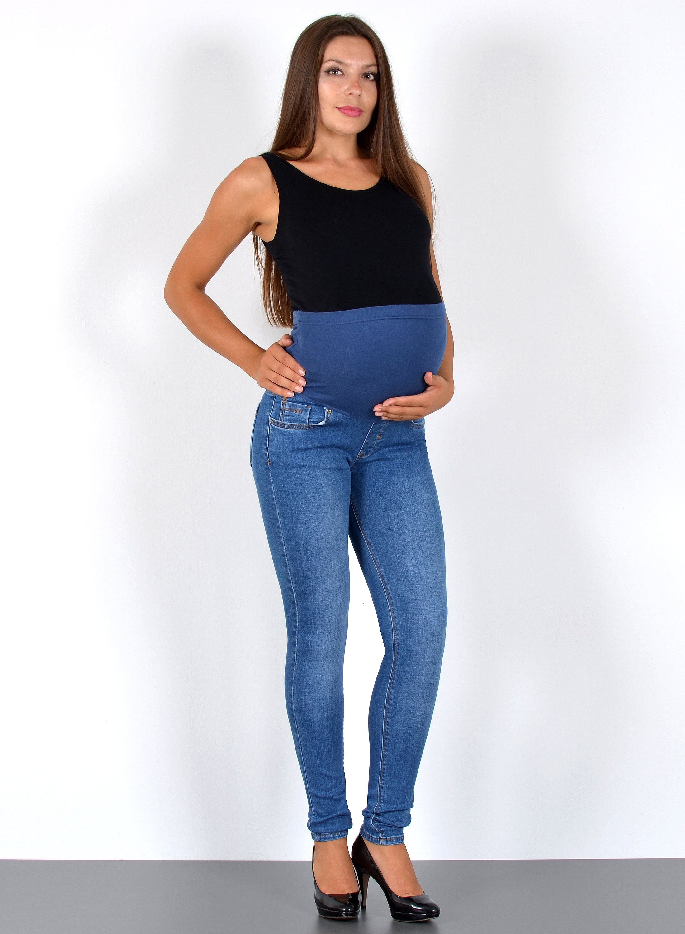 ESRA Umstandsjeans J531 Damen Skinny Fit günstig online kaufen