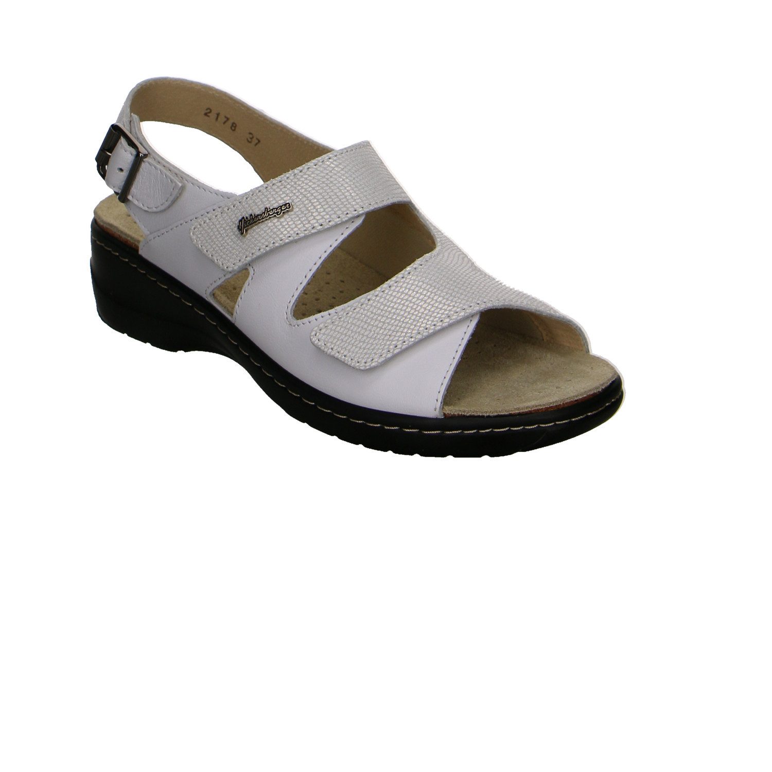 Hickersberger Hickersberger Milano Leder Comfort Sandale weiss Trekkingsandale