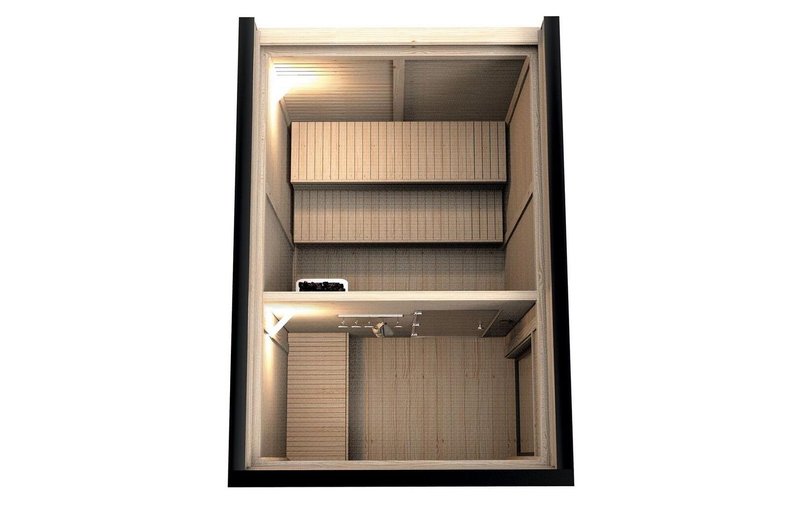 Thumbnail - JVmoebel Sauna Holz Trockensauna Garten Holzsauna Outdoor hochwertige Gartensauna, BxTxH: 354 x 245 x 318 cm, 145,00 mm,...