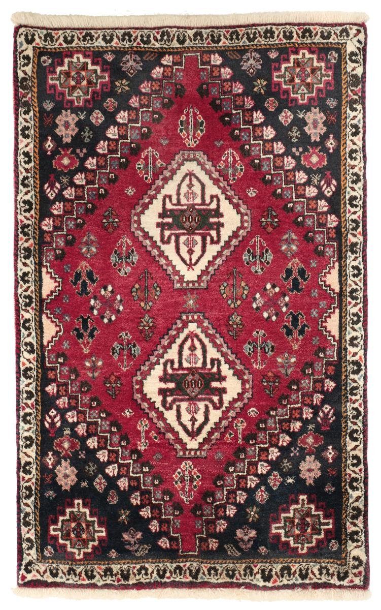 Orientteppich Shiraz 68x111 Handgeknüpfter Orientteppich / Perserteppich, Nain Trading, rechteckig, Höhe: 10 mm