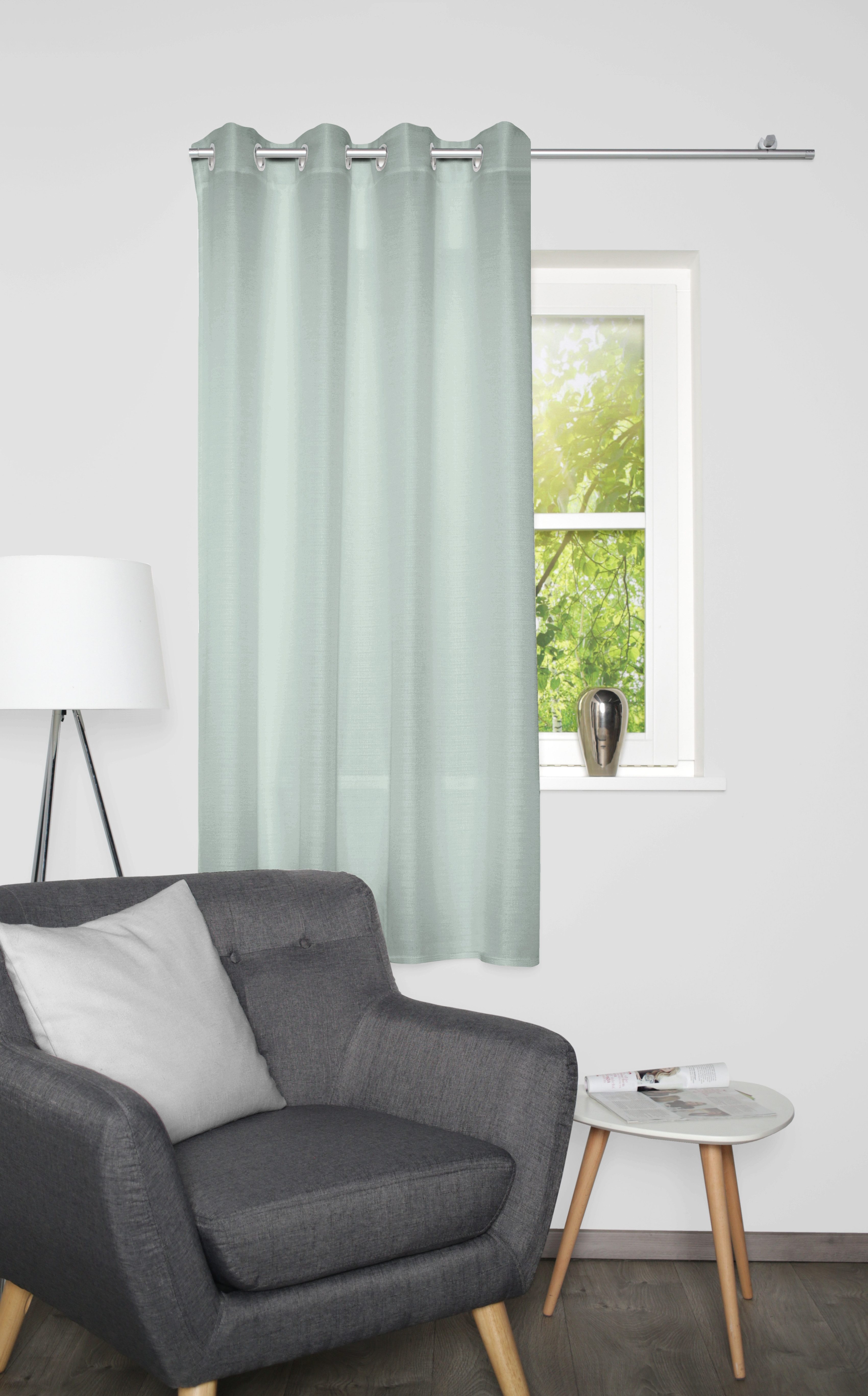 Home Basics Vorhang BENOGA (1 St), Ösen, blickdicht, Ösenschal, Uni, Dekostruktur