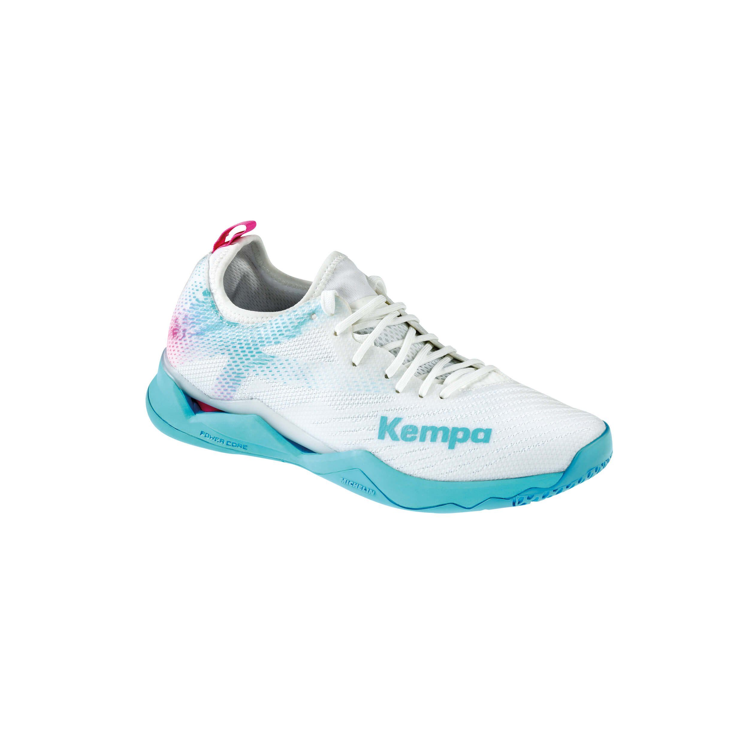 Kempa Kempa Hallen-Sport-Schuhe Hallenschuh weiß/aqua