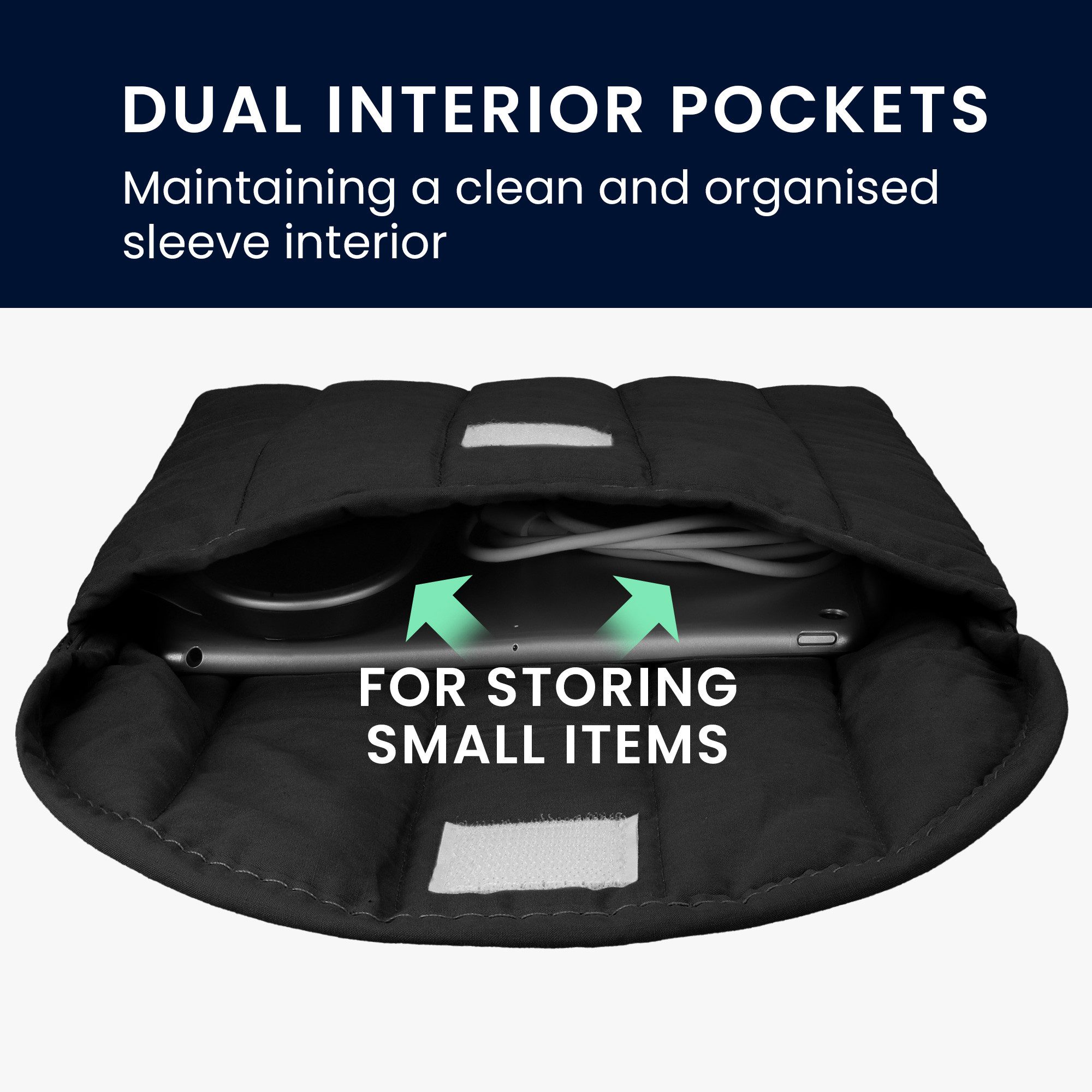 kwmobile Kopfhörer-Schutzhülle Tasche für Headset / Overear headphone Kopfhörer Schutzhülle, Headset Cover aus Stoff - Aufbewahrung für Zubehör