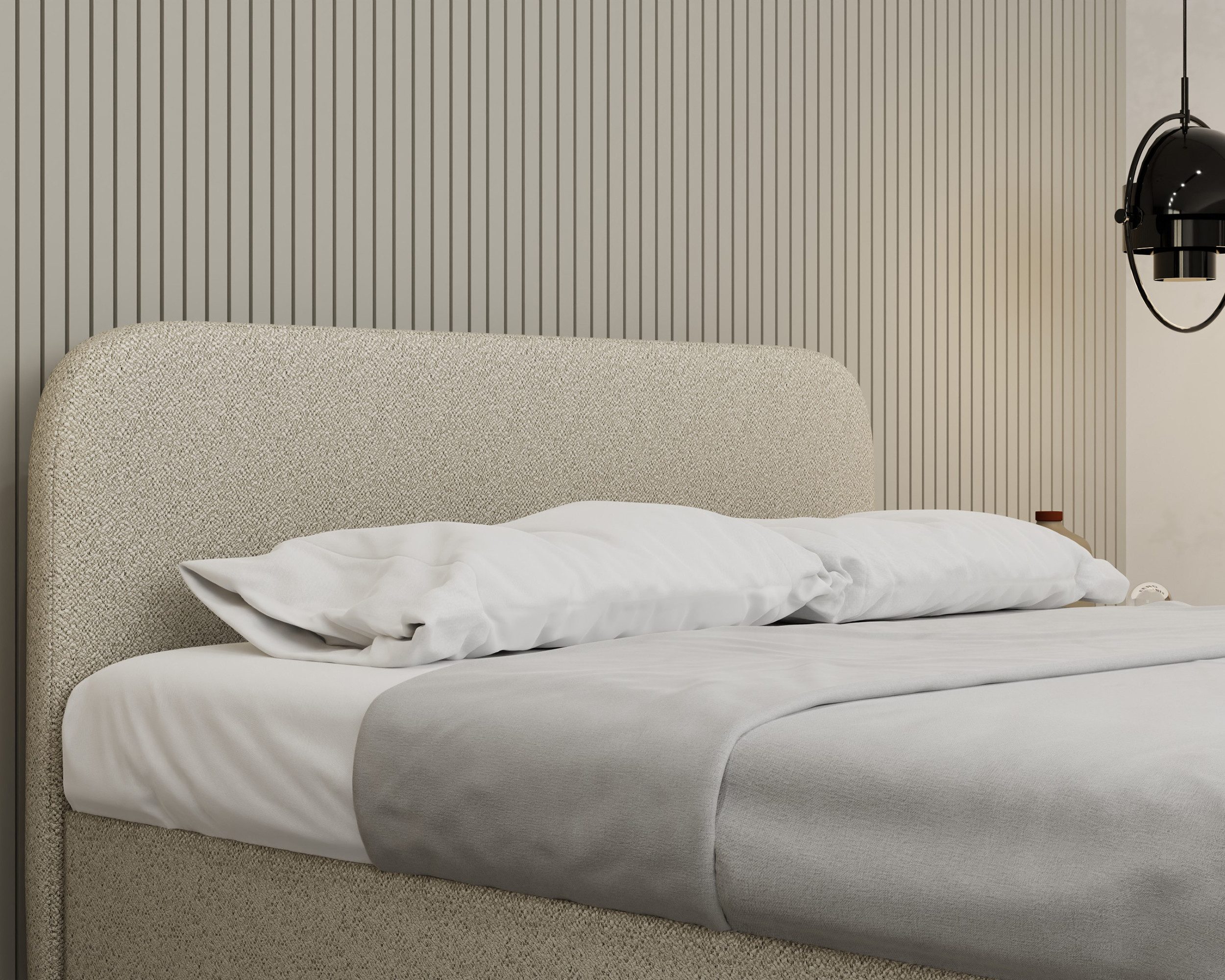 Homesy Polsterbett MAVILO Elegantes und modernes Polsterbett 180cm 160cm 140cm (180cm 160cm 140cm), Ideal für moderne, minimalistische oder klassische Schlafzim – Bild 4 von 5