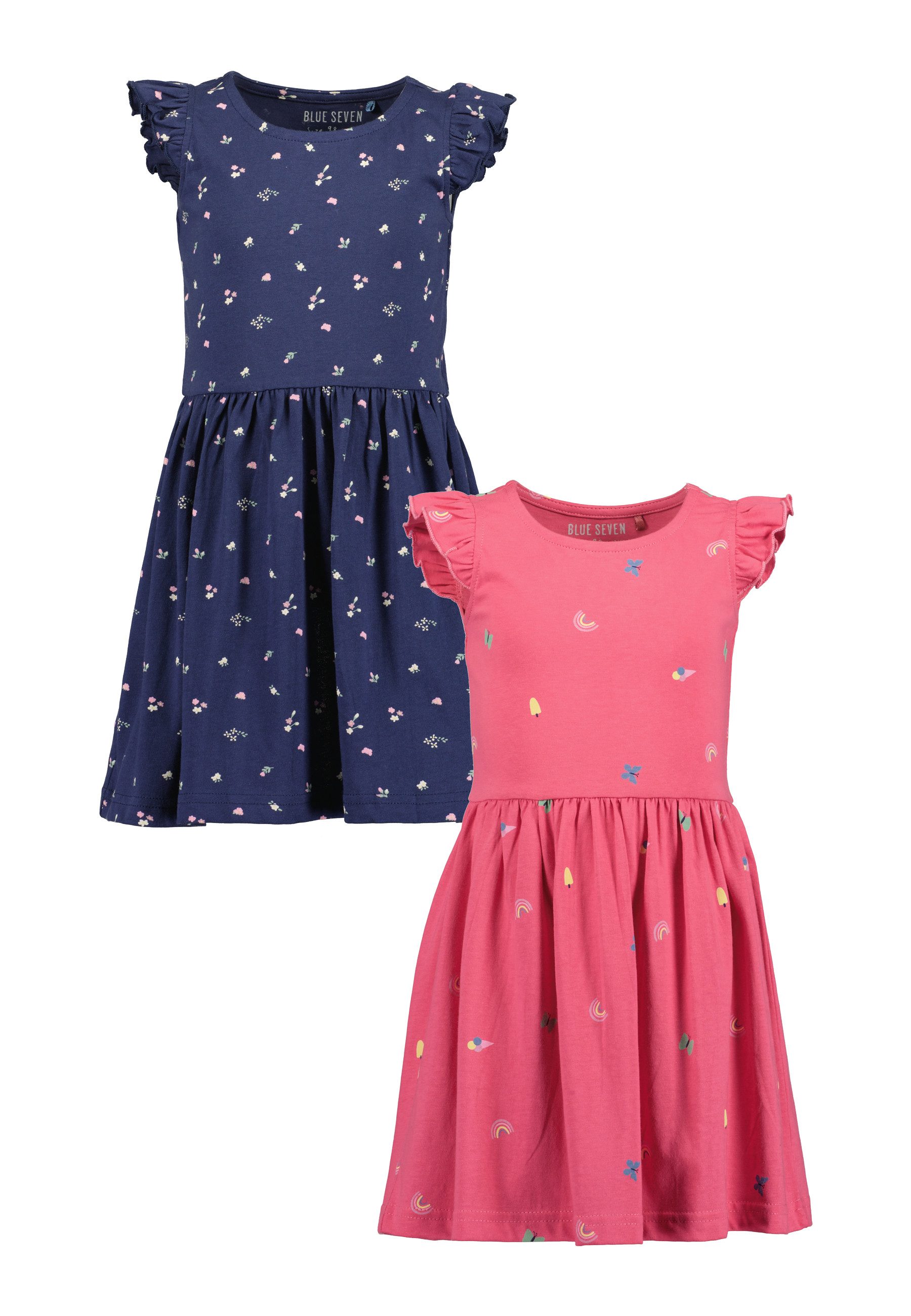 Blue Seven Jerseykleid (Packung, 2-tlg) Baumwolle, fällt normal aus