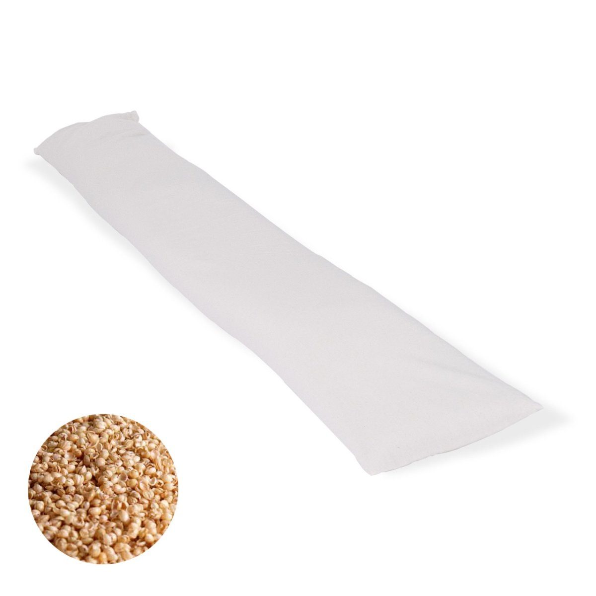 speltex Seitenschläferkissen mit waschbarer + staubfreier Bio Hirse Füllung, 1-tlg., Füllung variabel
