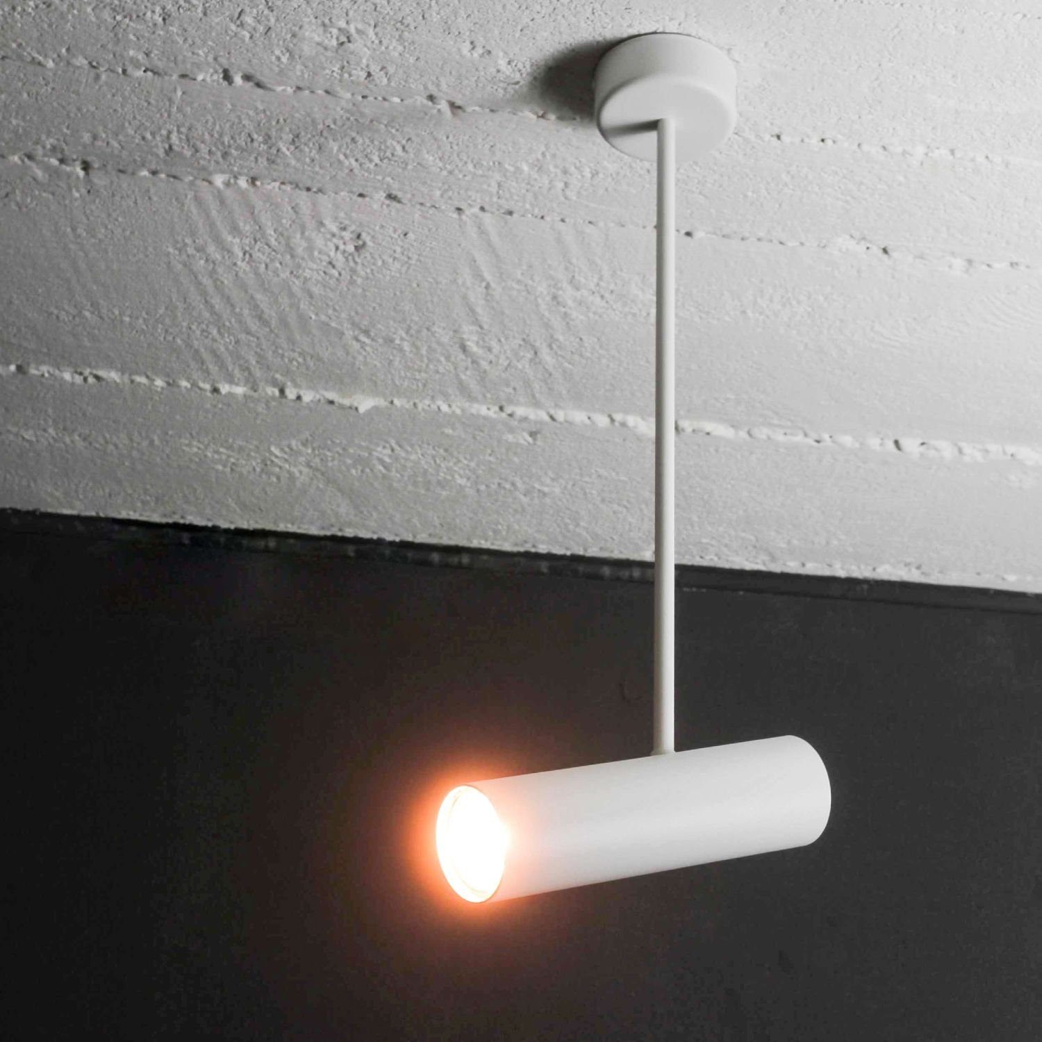 Licht-Erlebnisse Deckenstrahler EYE, ohne Leuchtmittel, Weiße Deckenlampe Metall schwenkbar Hängeleuchte Wohnzimmer Flur Lampe