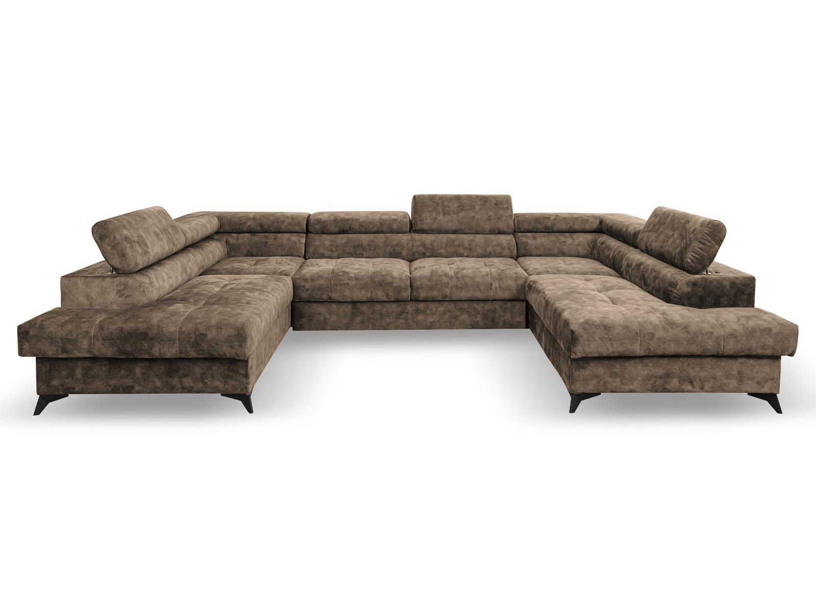 Beautysofa Ecksofa Sorento U, mit Schlaffunktion, Bettkasten, verstellbare günstig online kaufen