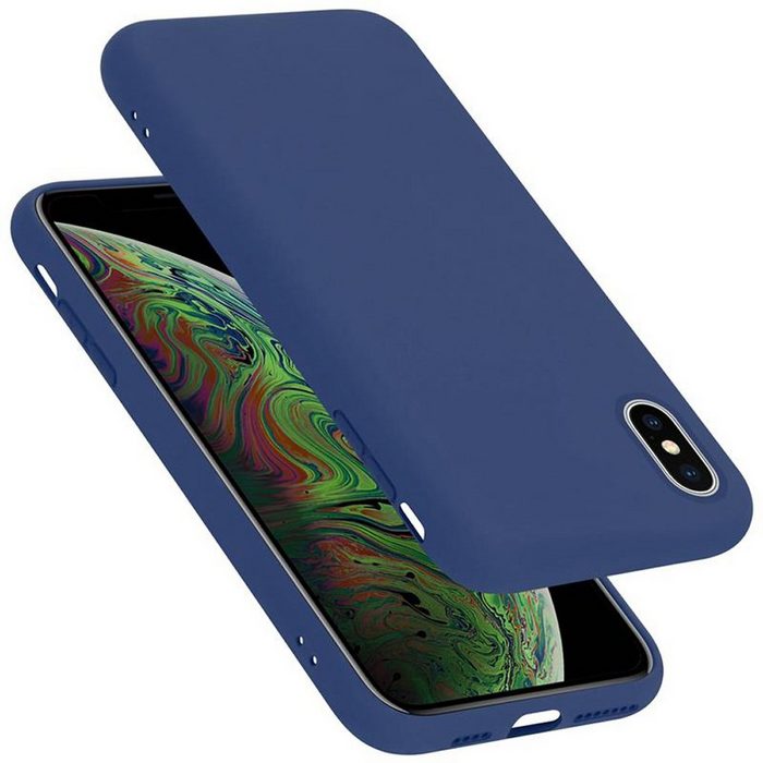 Cadorabo Handyhülle TPU Liquid Silicone Case Apple iPhone XS MAX Flexible TPU Silikon Handy Schutzhülle - Hülle - Back Cover Bumper