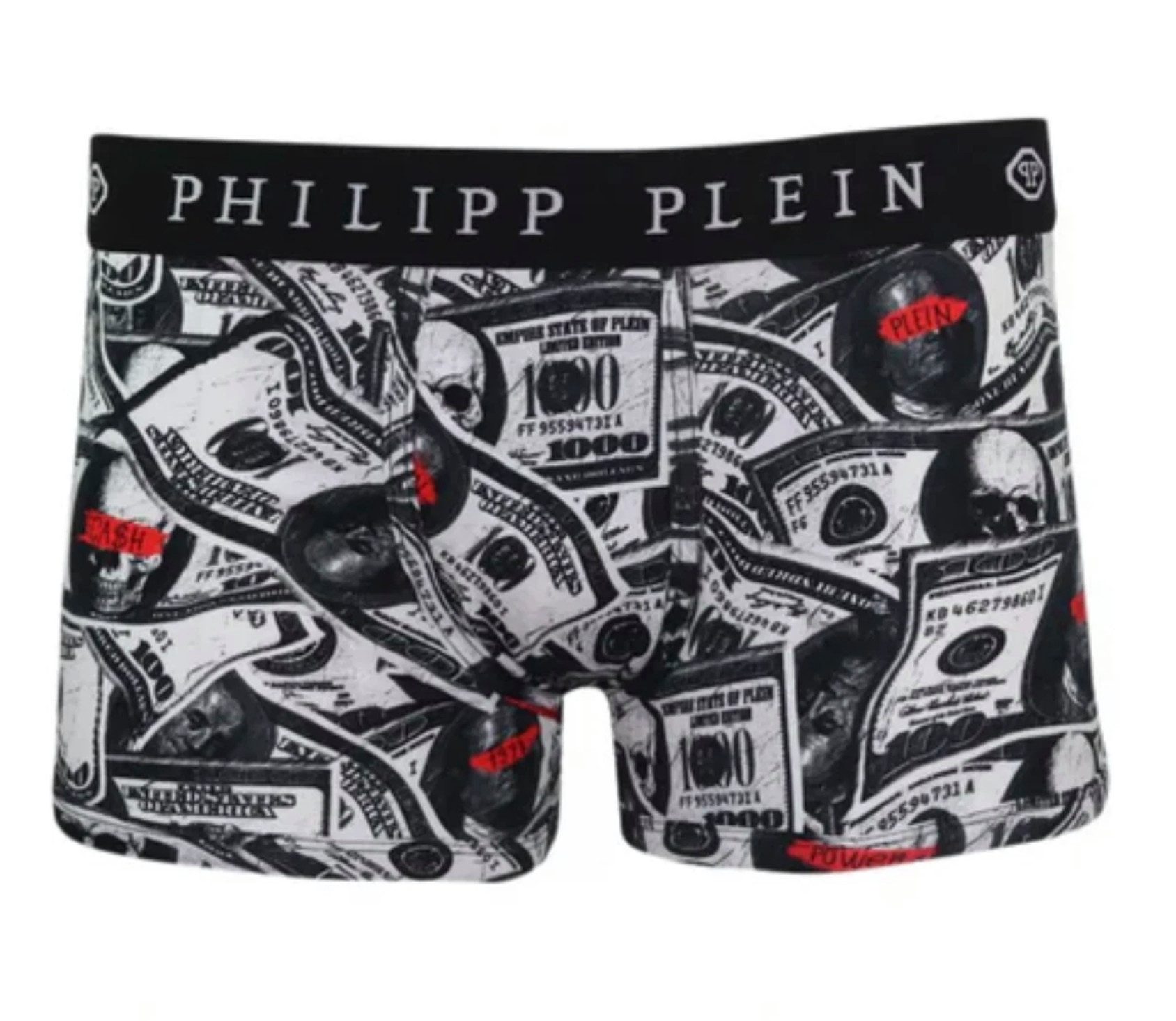 PHILIPP PLEIN Boxershorts Herren Unterwäsche 2er Pack Dollar Boxer Hose Rock’n’Roll trifft auf High-End-Komfort – Bild 4 von 5
