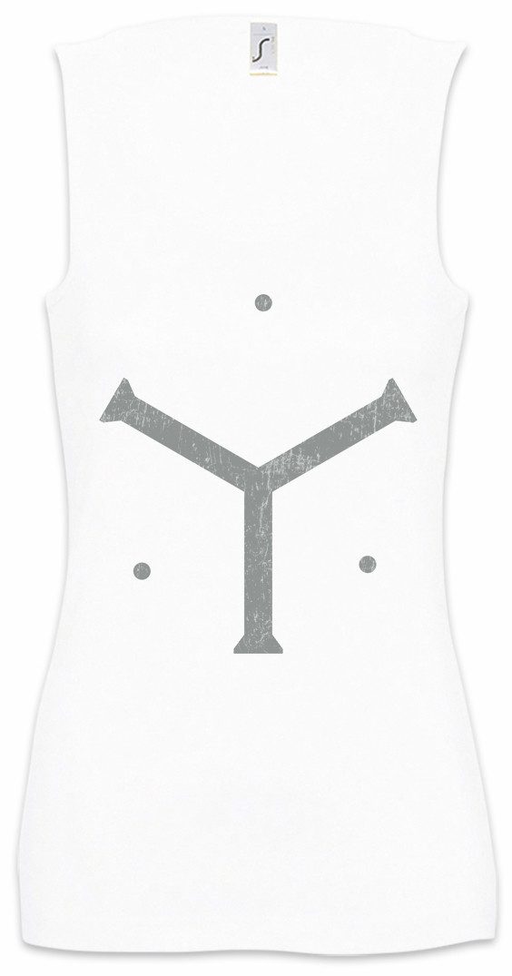 Urban Backwoods Tanktop Sinner Labyrinth II Ärmelloses Damen T-Shirt The Sinner Logo Symbol Labyrinth Esoterik Mystik Spirale