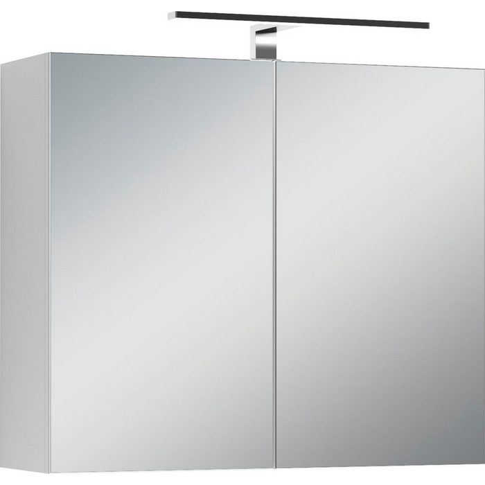 Homexperts Spiegelschrank Salsa Breite 70 cm mit LED-Beleuchtung & Schalter-/Steckdosenbox