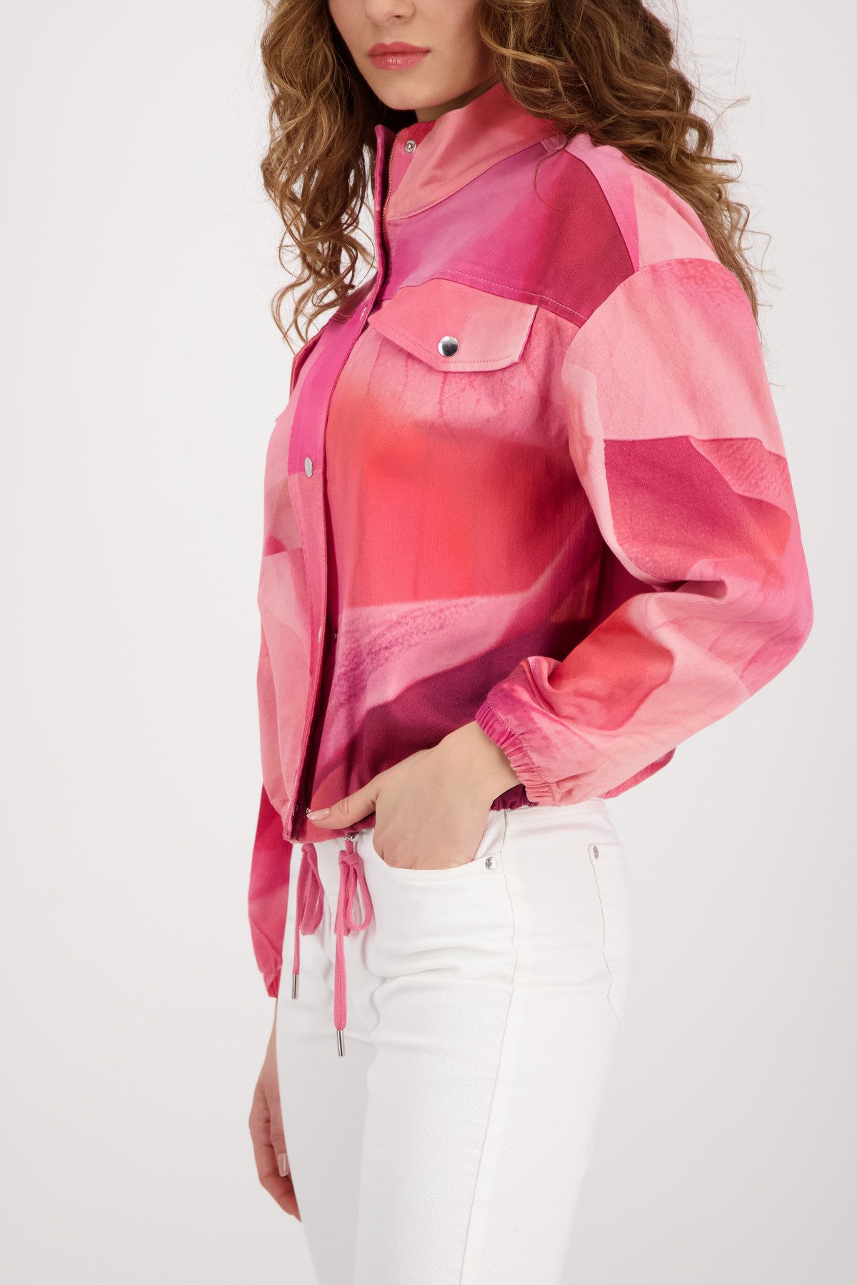 Monari Blouson Jacke allover Regular fit mit Allover-Muster günstig online kaufen